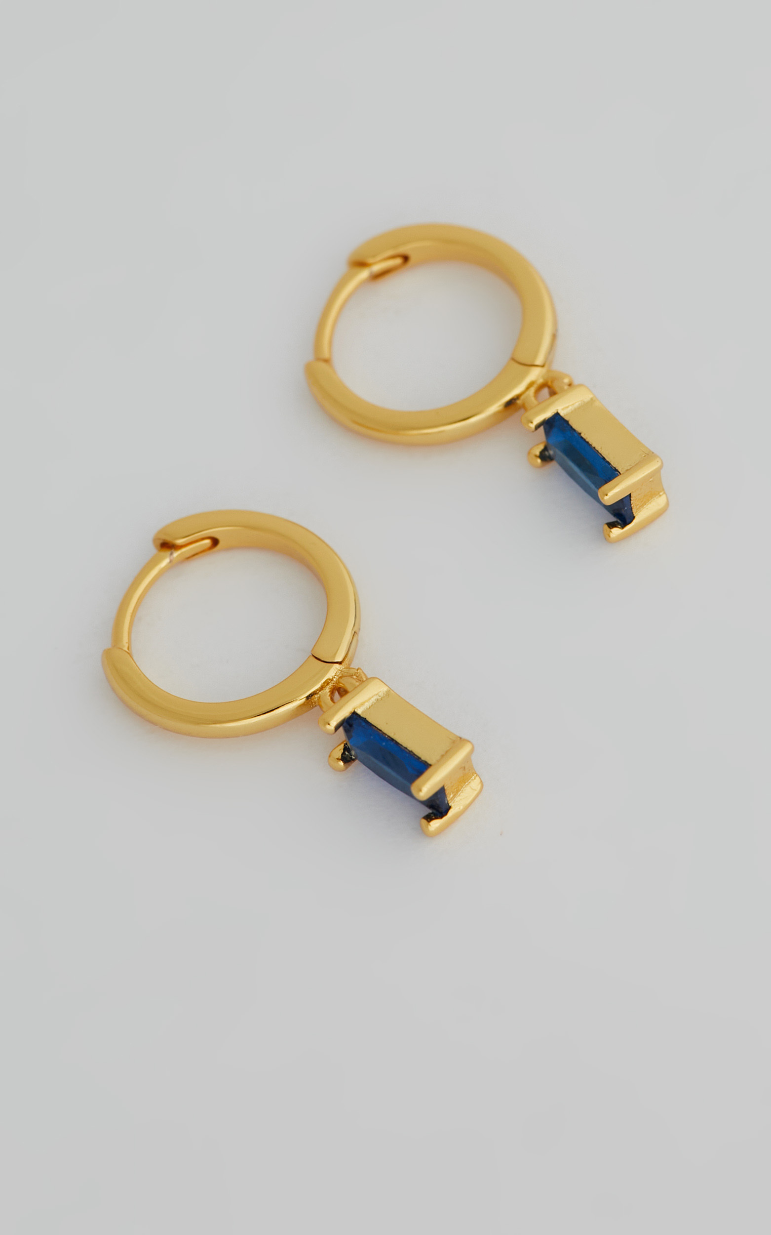 Noni Drop Earrings in Gold & Blue - NoSize, GLD1, hi-res image number null