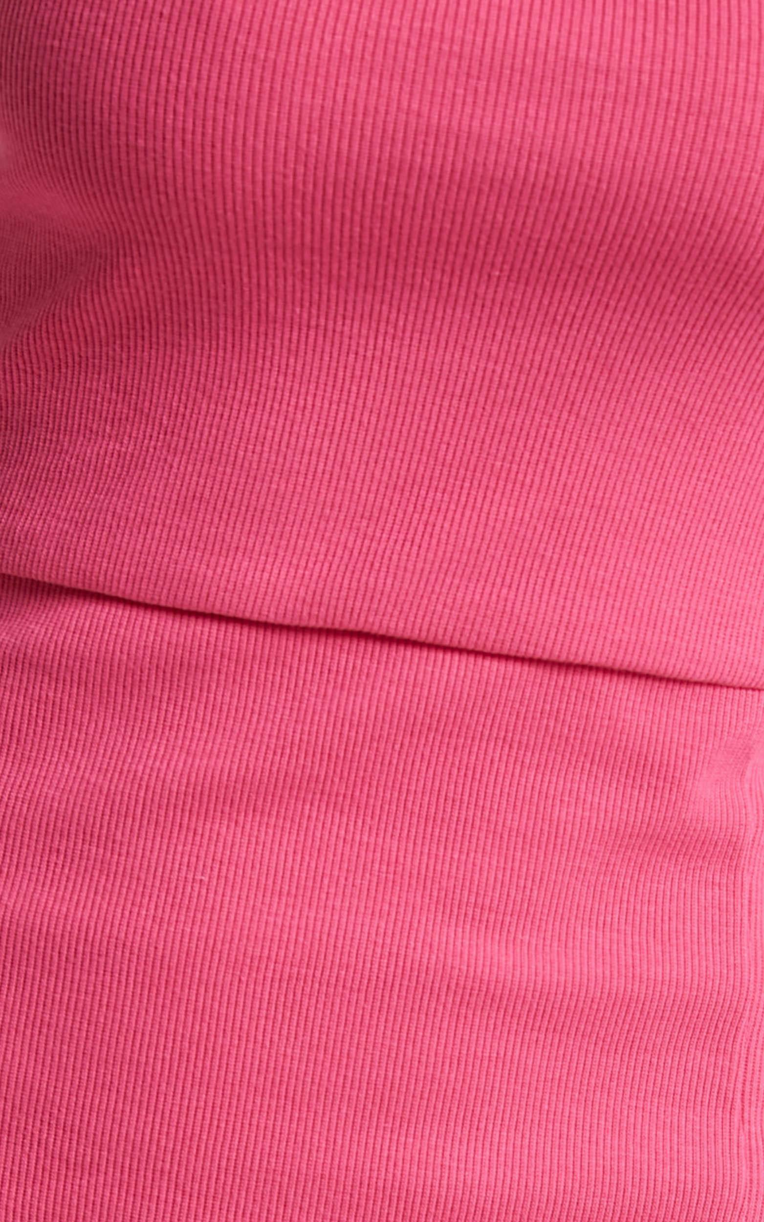 Island Babe Split Mini Dress in Hot Pink | Showpo