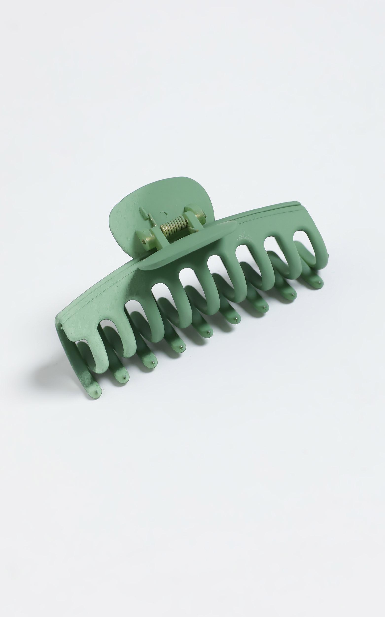 Bring It Back Hair Clip in Green, , hi-res image number null