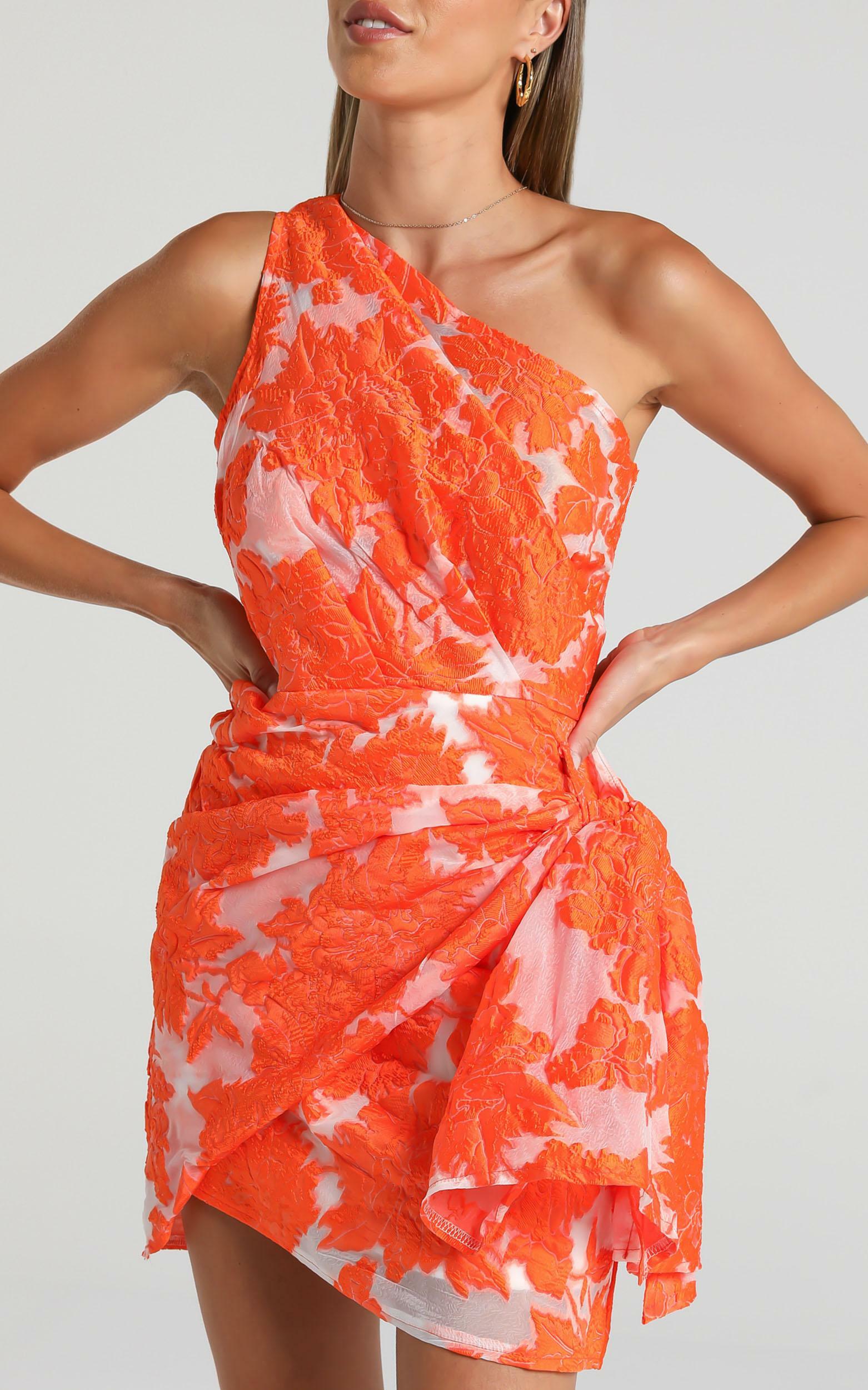 Brailey Dress in Orange Floral - 06, ORG1, hi-res image number null