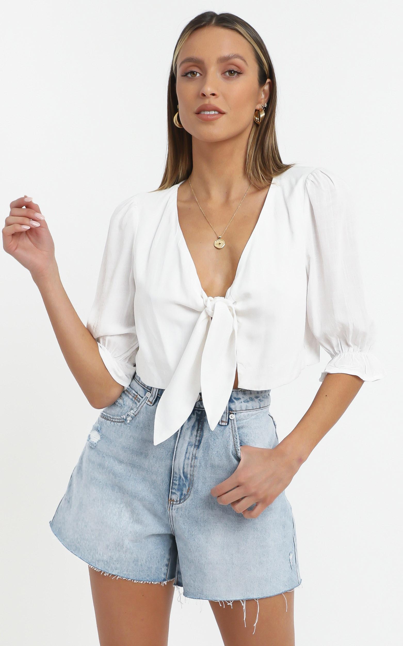 Kailani Top in White - 14 (XL), White, hi-res image number null