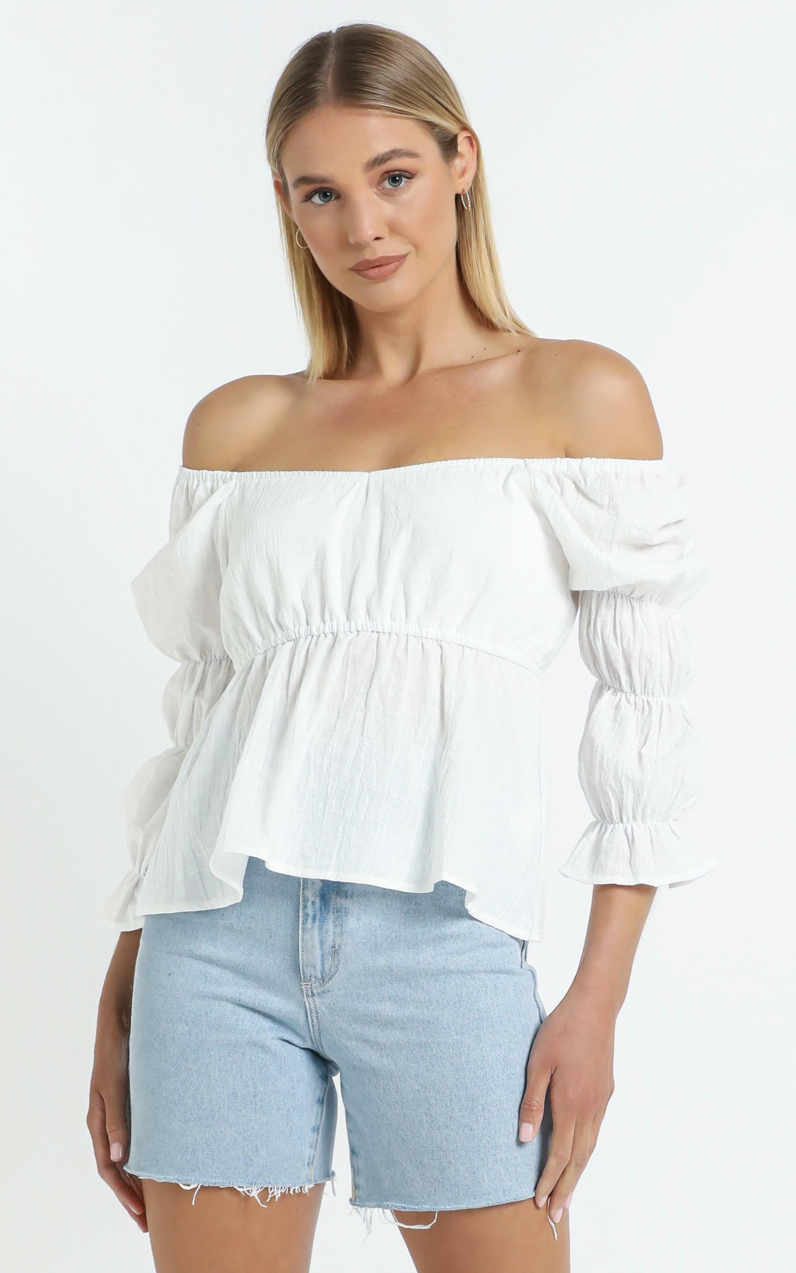 Mullins Top in White - 14 (XL), White, hi-res image number null