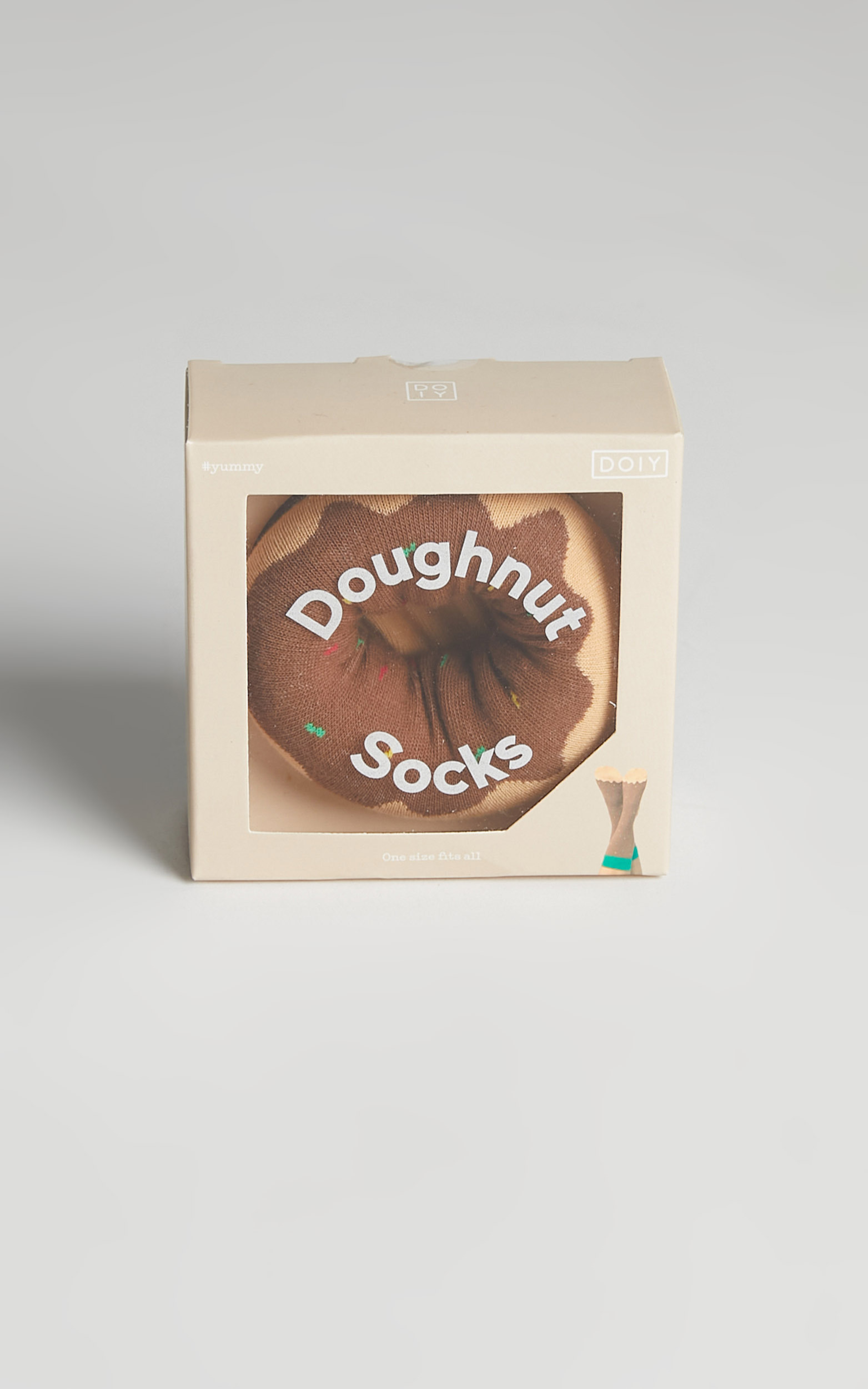 DOIY - Doughnut Socks in Brown - OneSize, BRN1, hi-res image number null
