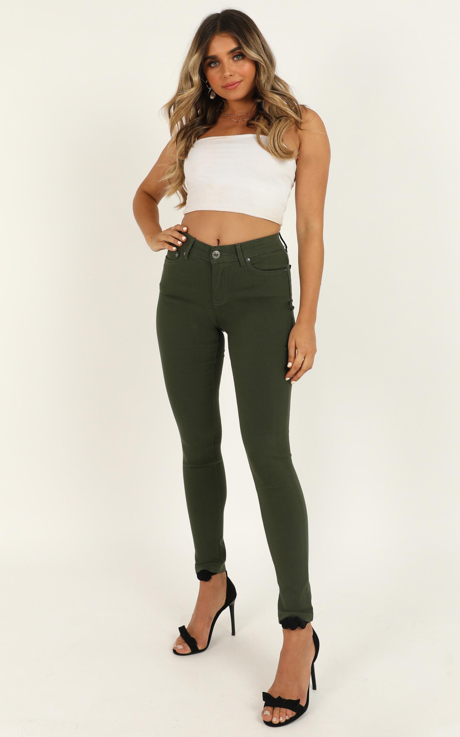 Fill Me In jeggings in khaki - 20 (XXXXL), Khaki, hi-res image number null