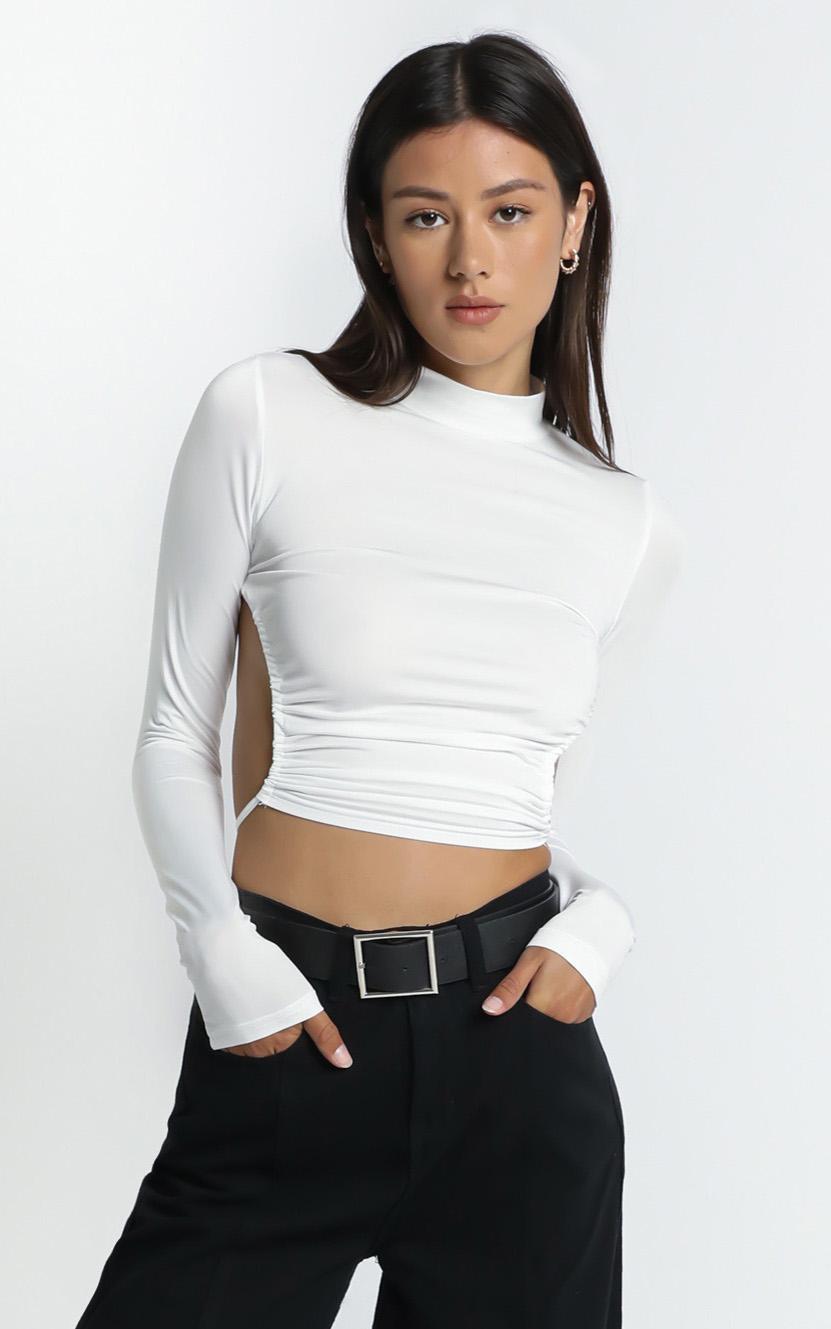 Brixton Top in White - 8 (S), White, hi-res image number null