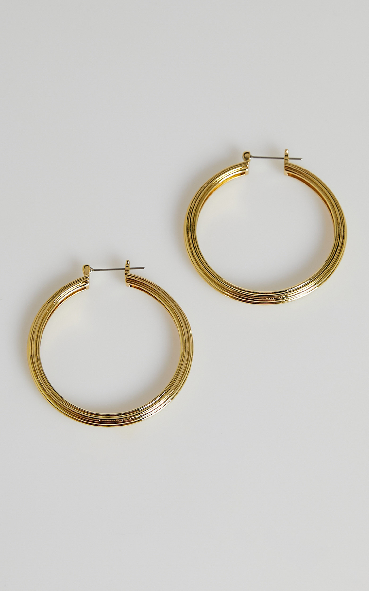 Luv AJ - Cher Hoops in Gold - OneSize, GLD1, hi-res image number null