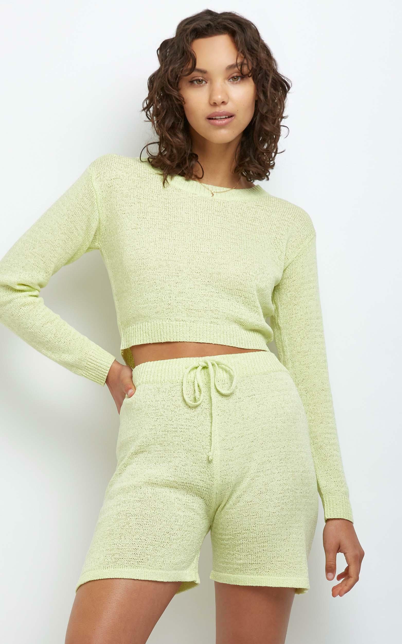 Dacia Knit Top in Yellow - L, Yellow, hi-res image number null