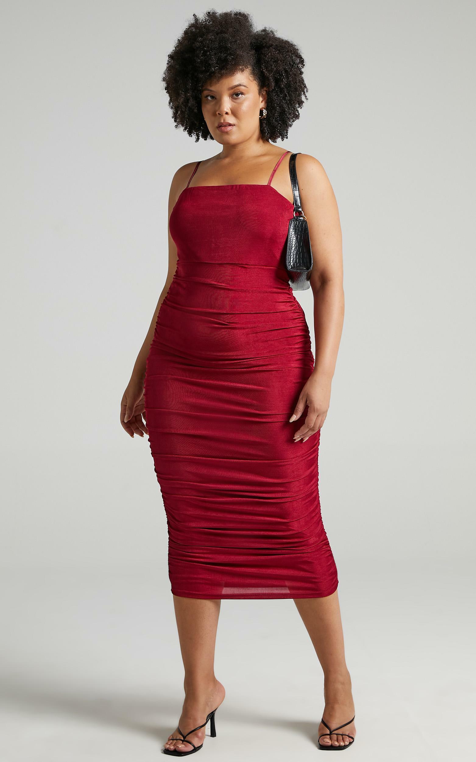 Commit To Me Bodycon Midi Dress in Wine - 04, WNE3, hi-res image number null