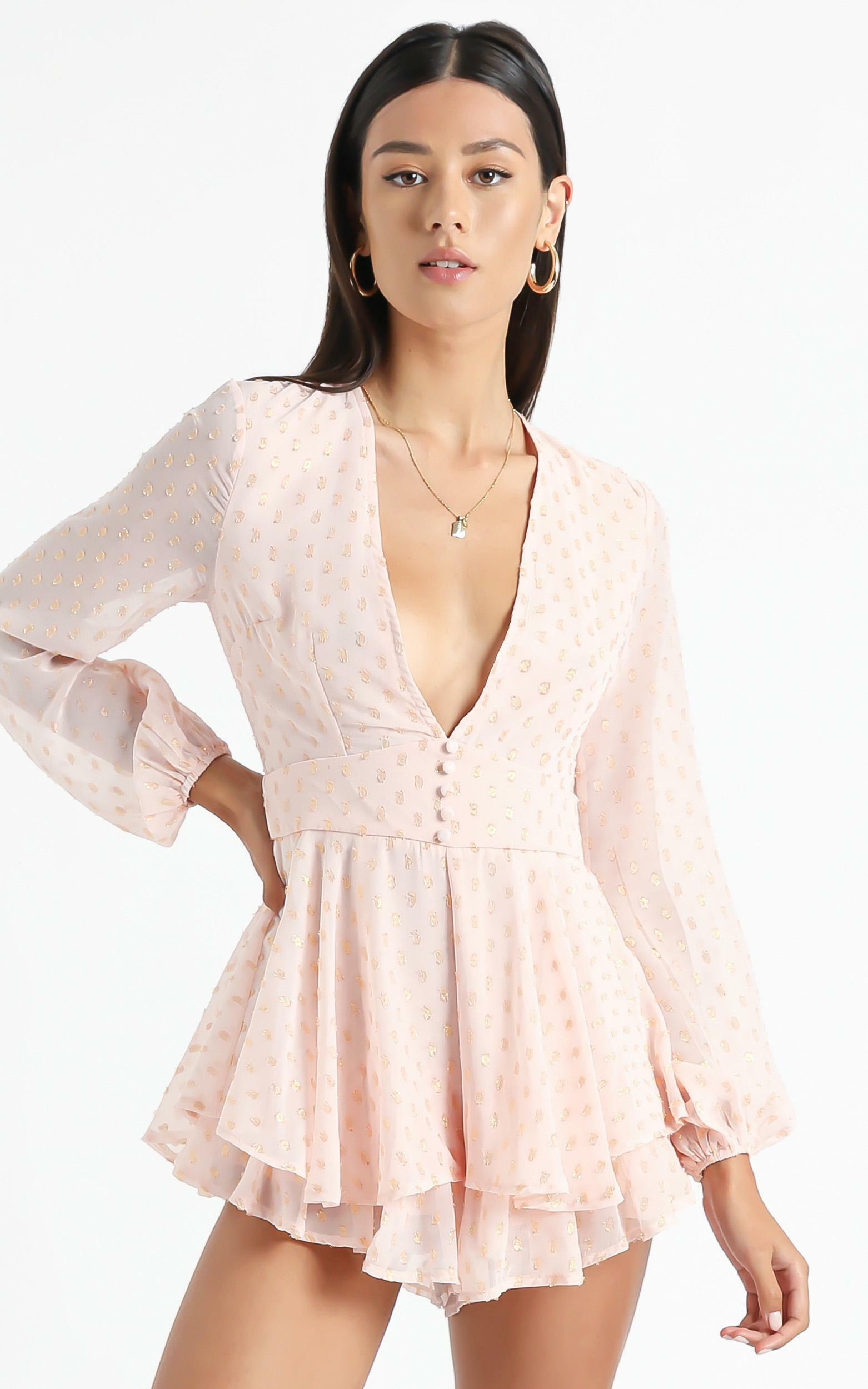 Lets Run Away Playsuit in Blush - 20, PNK2, hi-res image number null