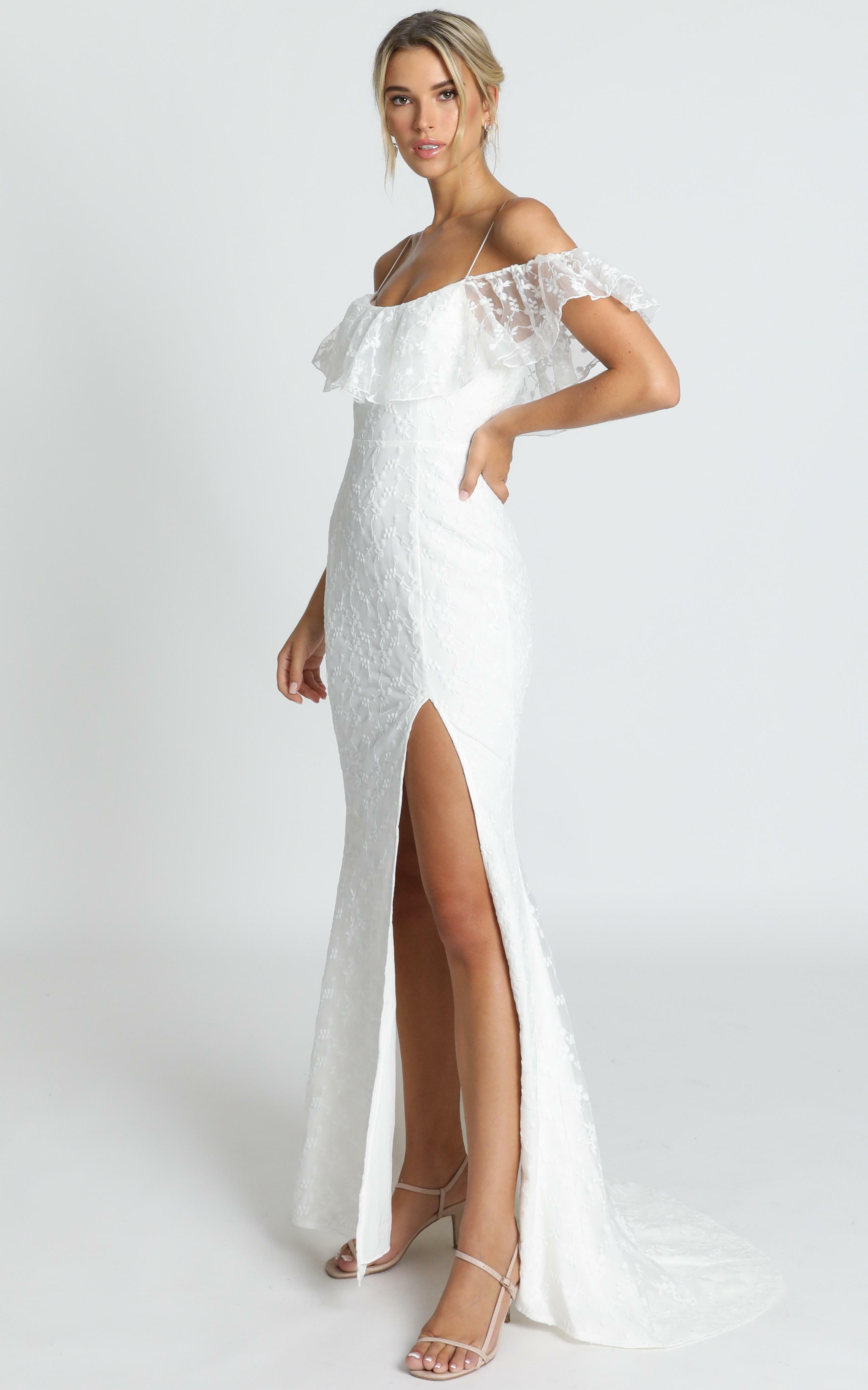 Forever Gown In White Lace | Showpo USA