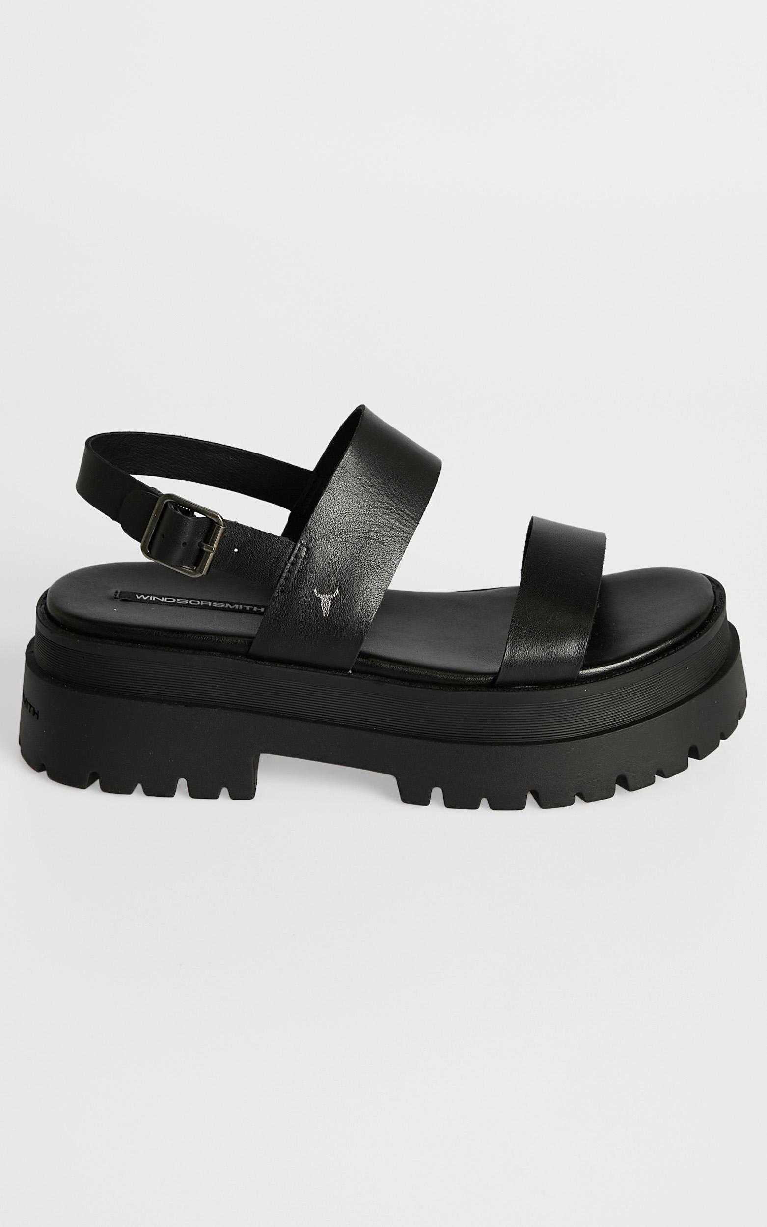 Windsor Smith - Tasty Sandals in Black Leather | Showpo