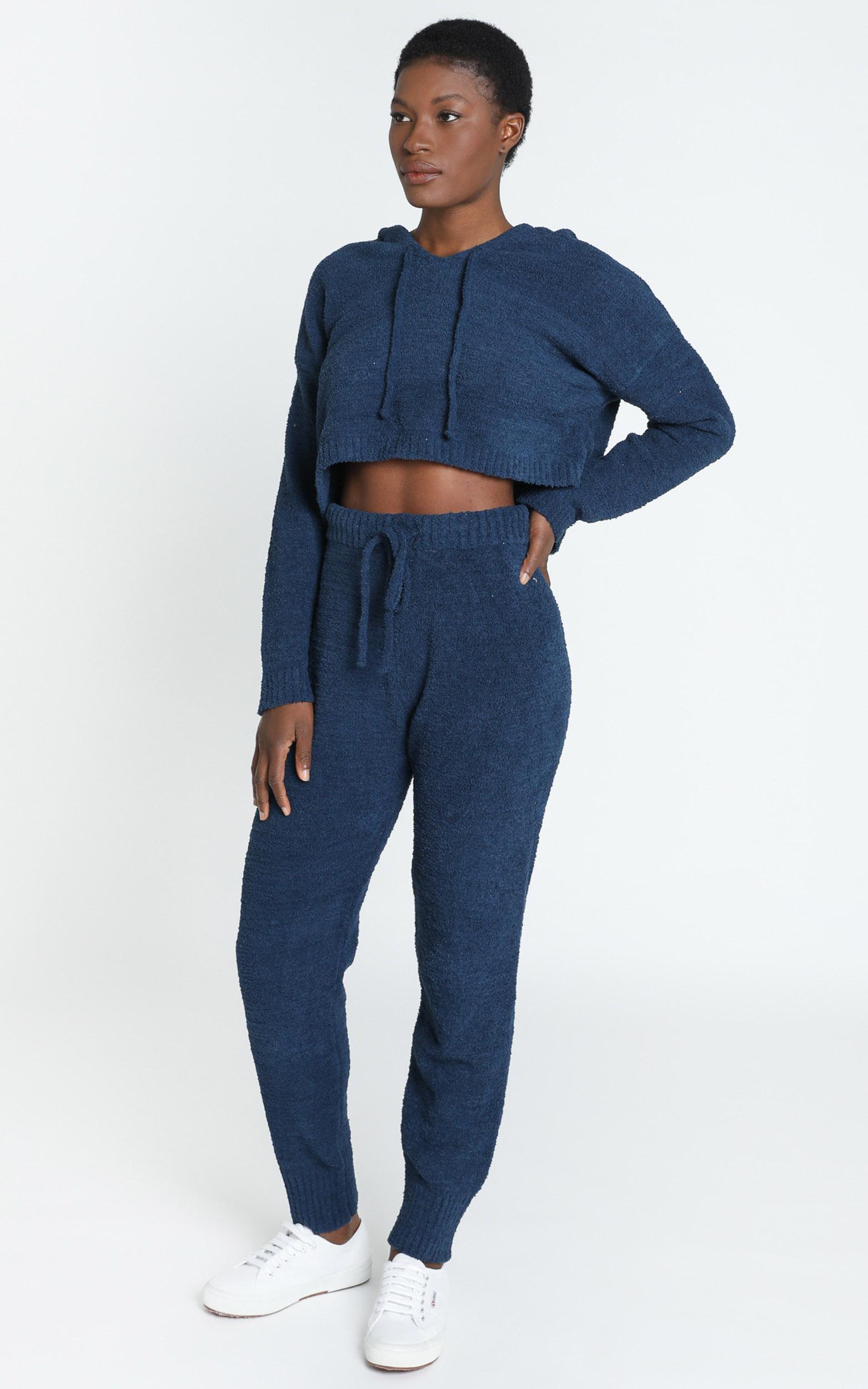 Adelie Super Soft Knit Hoody in Navy - S, NVY2, hi-res image number null