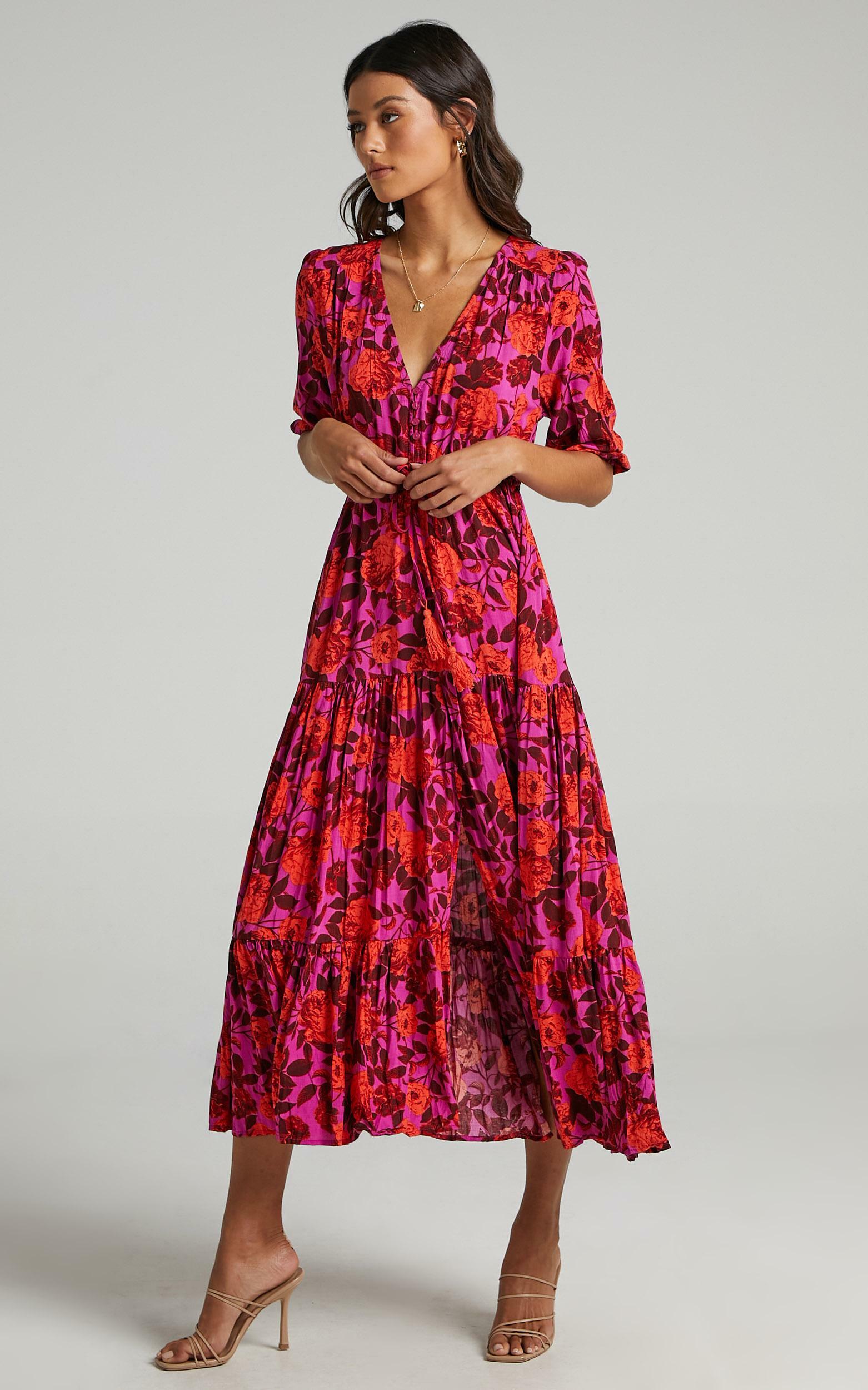 Waiting So Long Dress in Pink Floral | Showpo