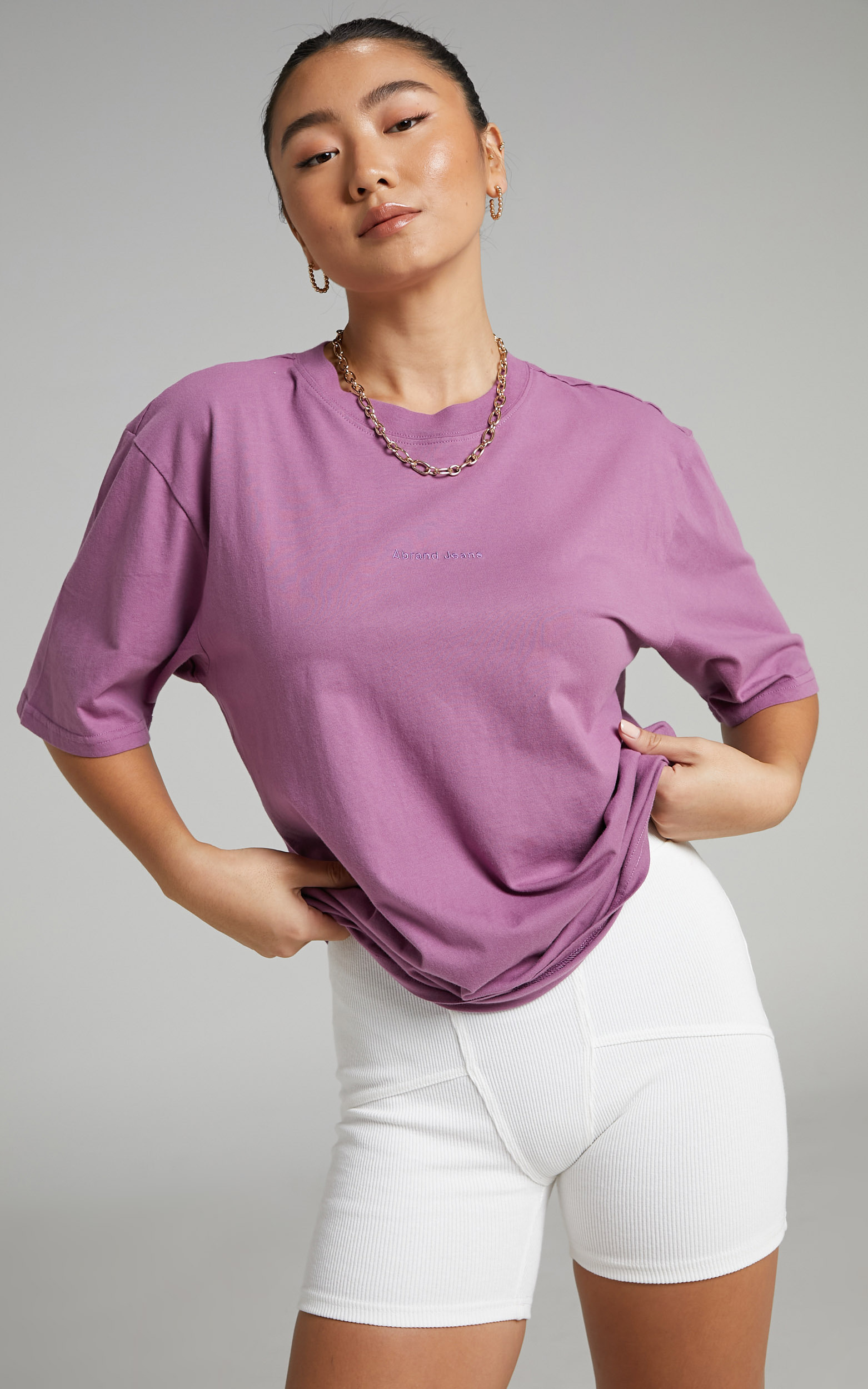 Abrand - A Brother Tee in Violet - L, PRP1, hi-res image number null