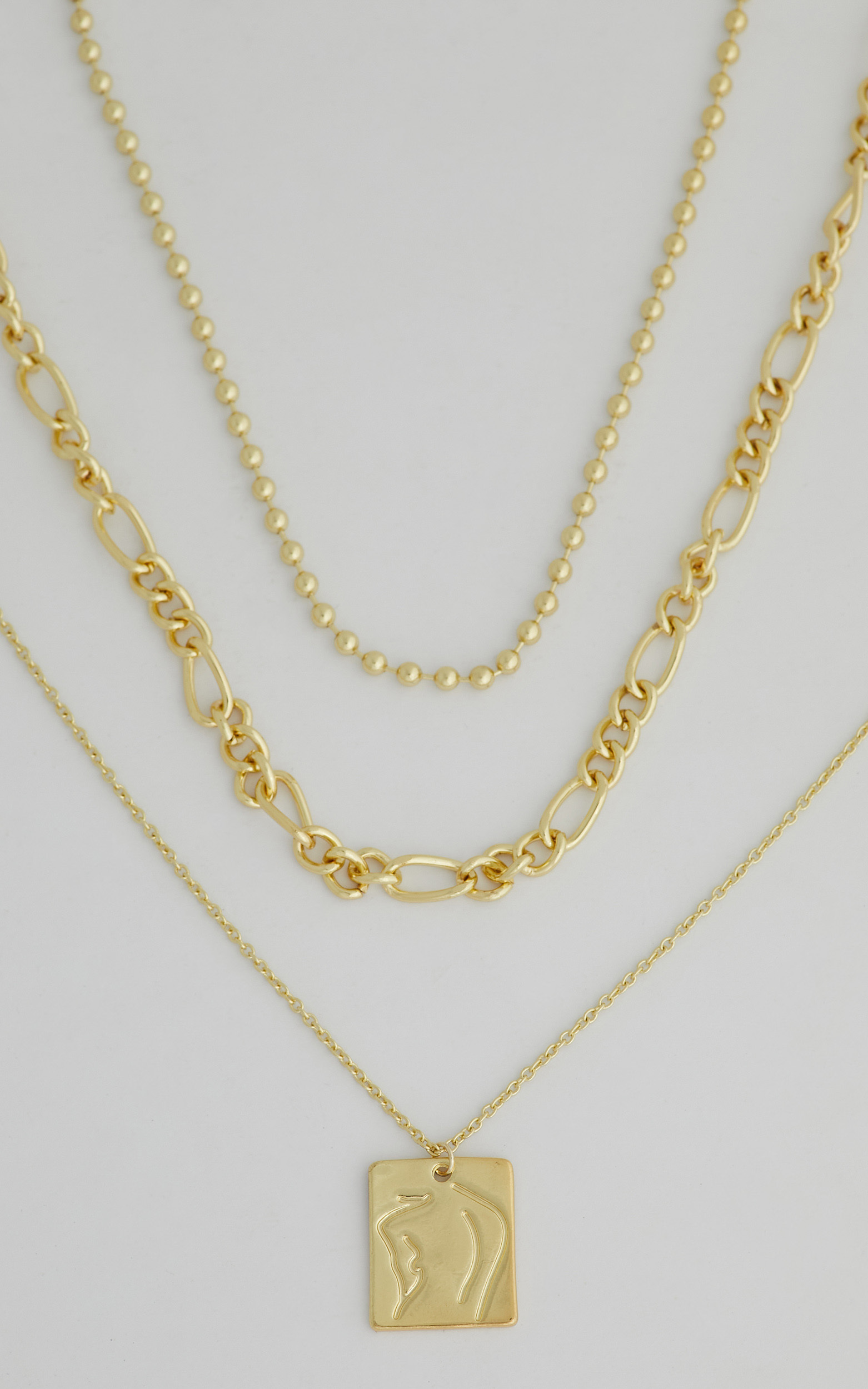 Miranda layered chain necklace in Gold - NoSize, GLD1, hi-res image number null