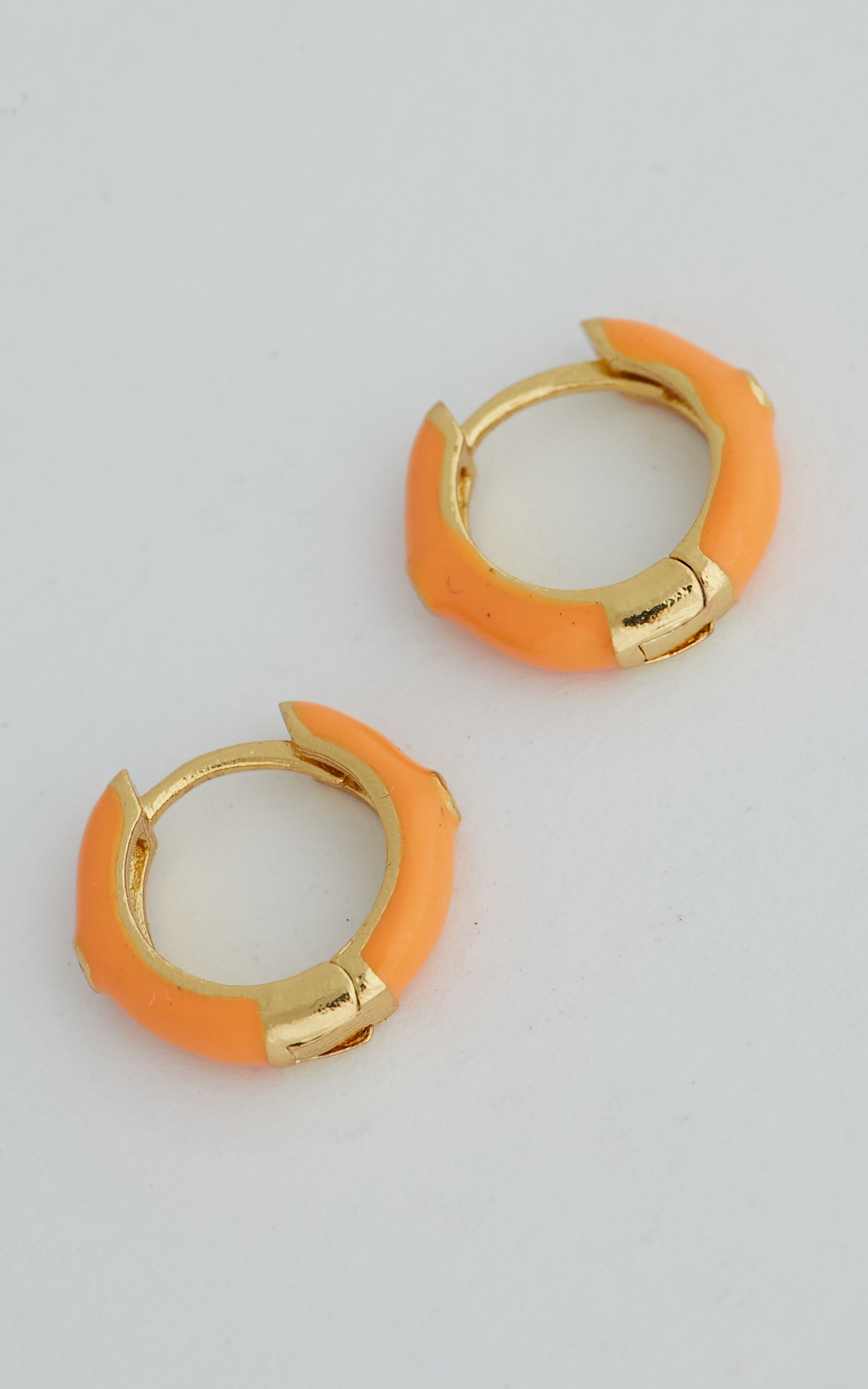 Tamishee Mini Hoop Earrings in Orange - NoSize, ORG2, hi-res image number null