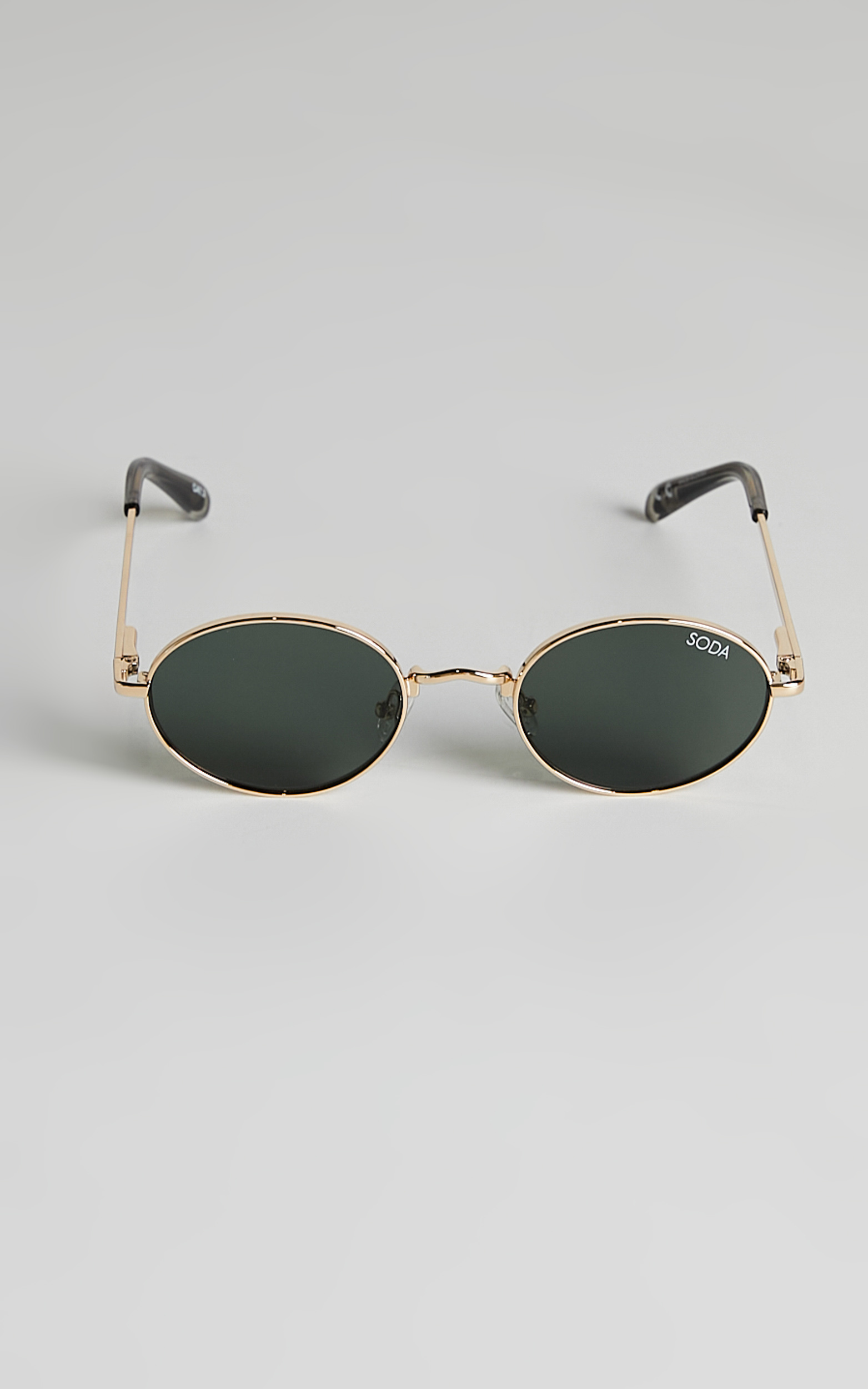 Soda Shades - Charlie Sunglasses in Gold/Green - NoSize, GRN1, hi-res image number null