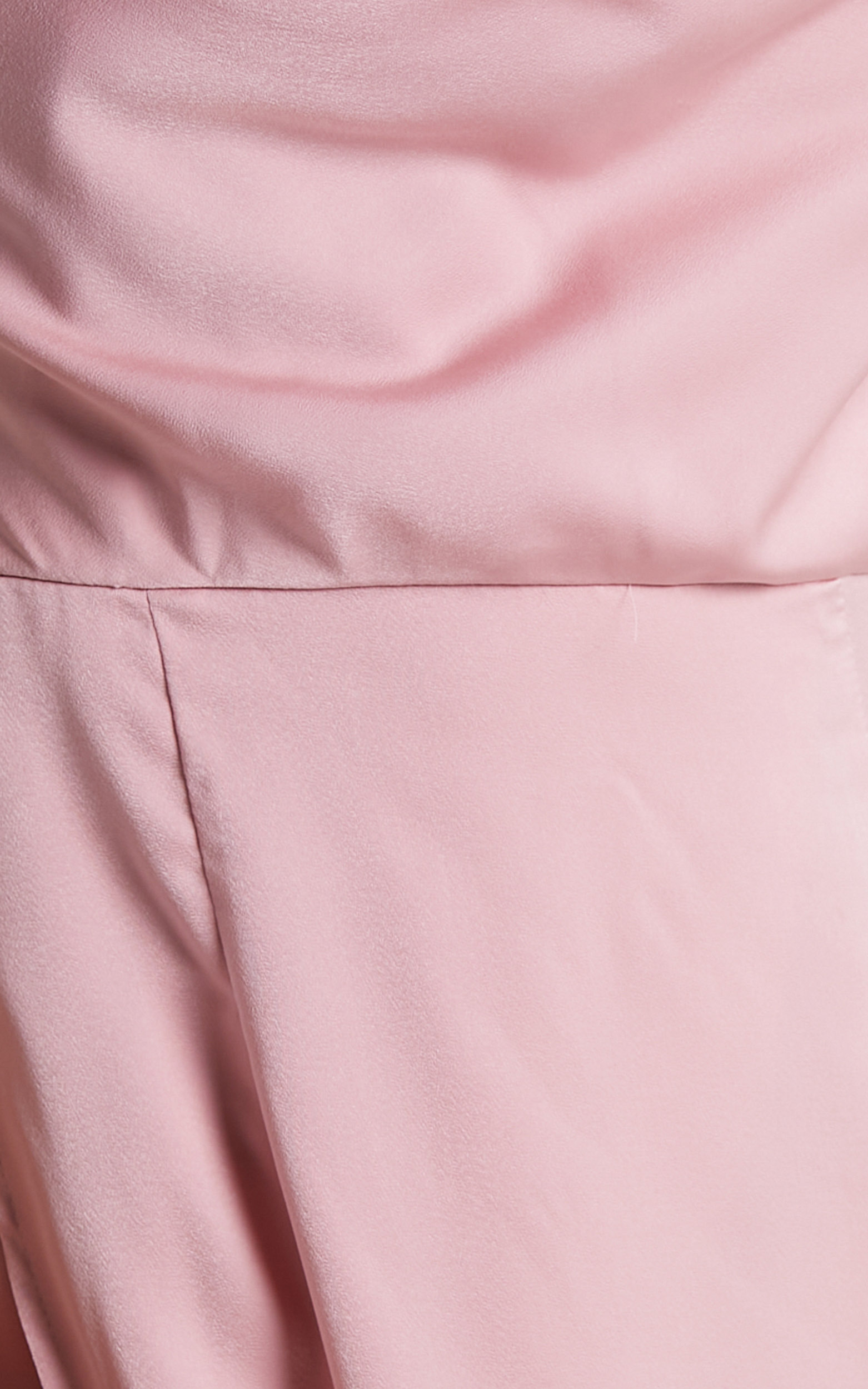 Rosemarie Asymmetrical Wrap Maxi Dress in Dusty Pink | Showpo