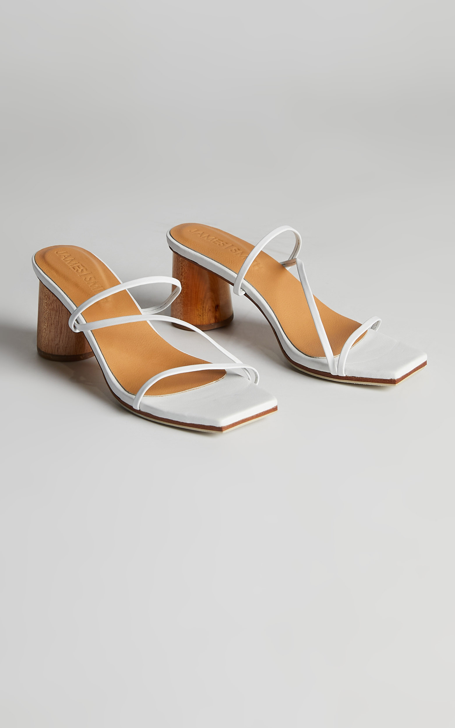 James Smith - Amore Mio Strappy Sandal in White - 05, WHT2, hi-res image number null