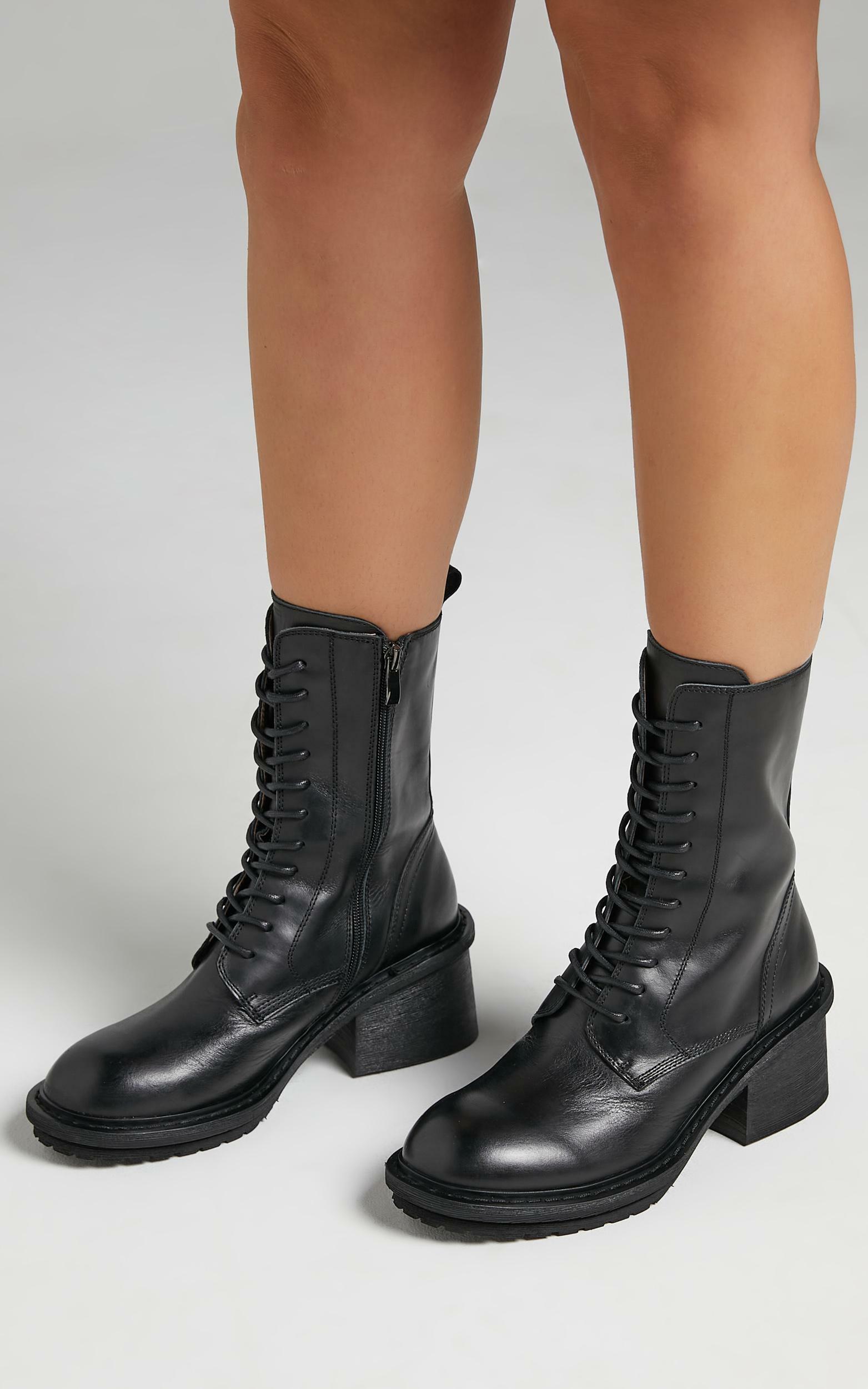 Alias Mae - Mya Boots in Black Burnished - 5.5, BLK1, hi-res image number null