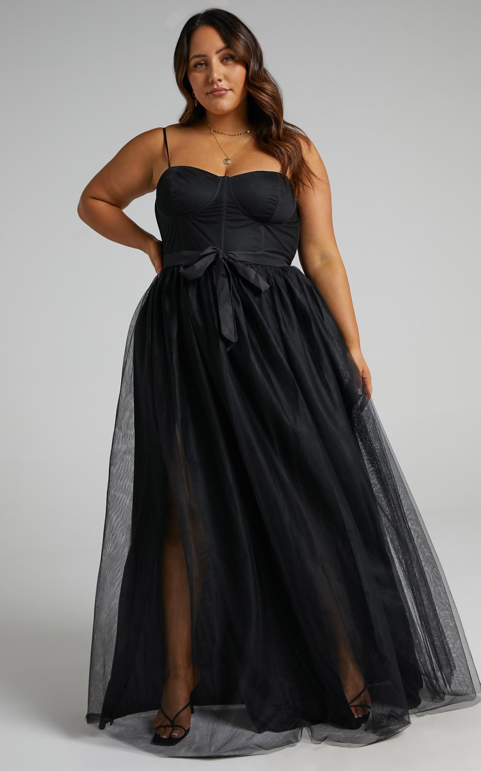 At The Altar Bodice Maxi Dress in Black - 04, BLK1, hi-res image number null