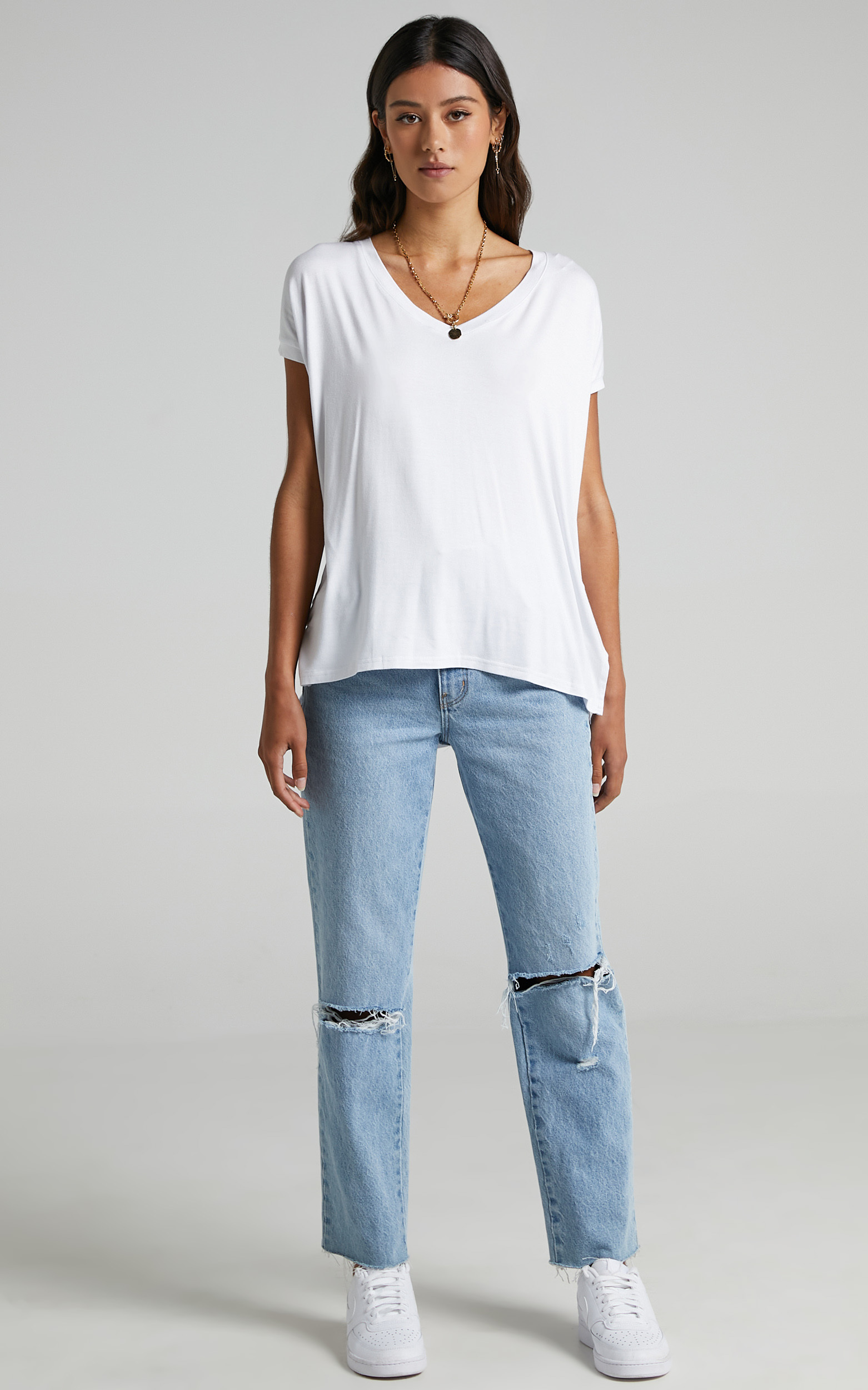 Back To Basics top in white - 4 (XXS), White, hi-res image number null