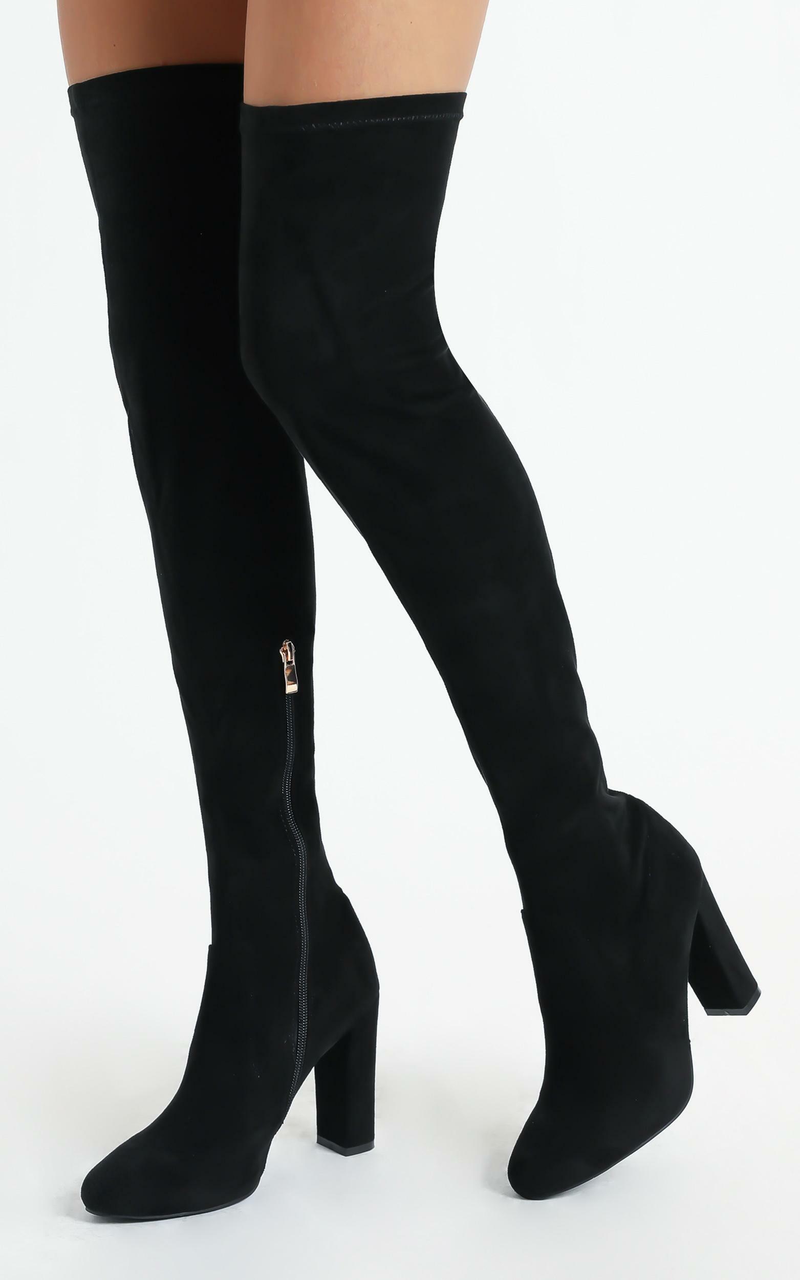 Billini - Piper Boots in Black Suede - 10, BLK1, hi-res image number null