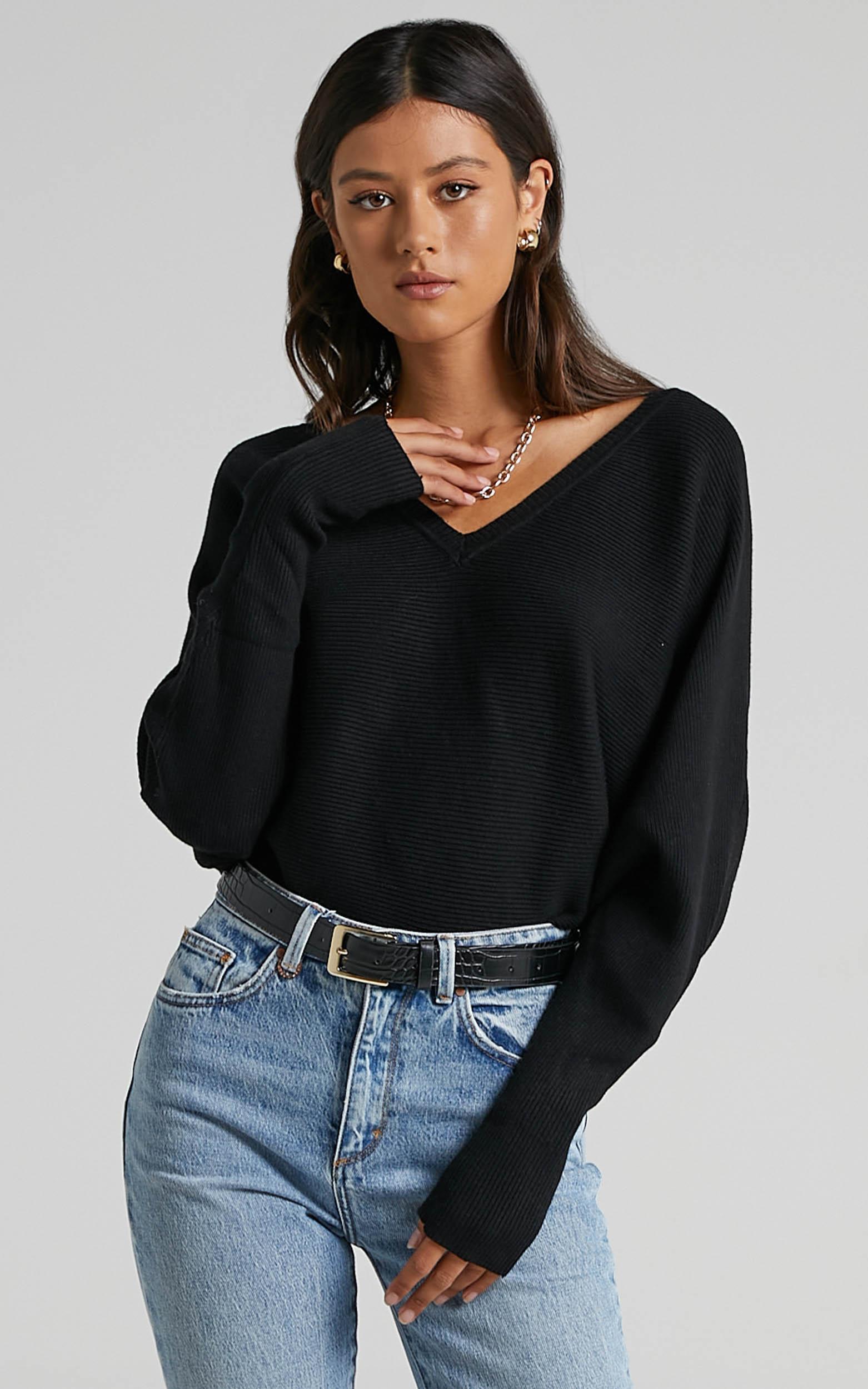 Winning At Life Knit Sweater in Black - 14, BLK1, hi-res image number null