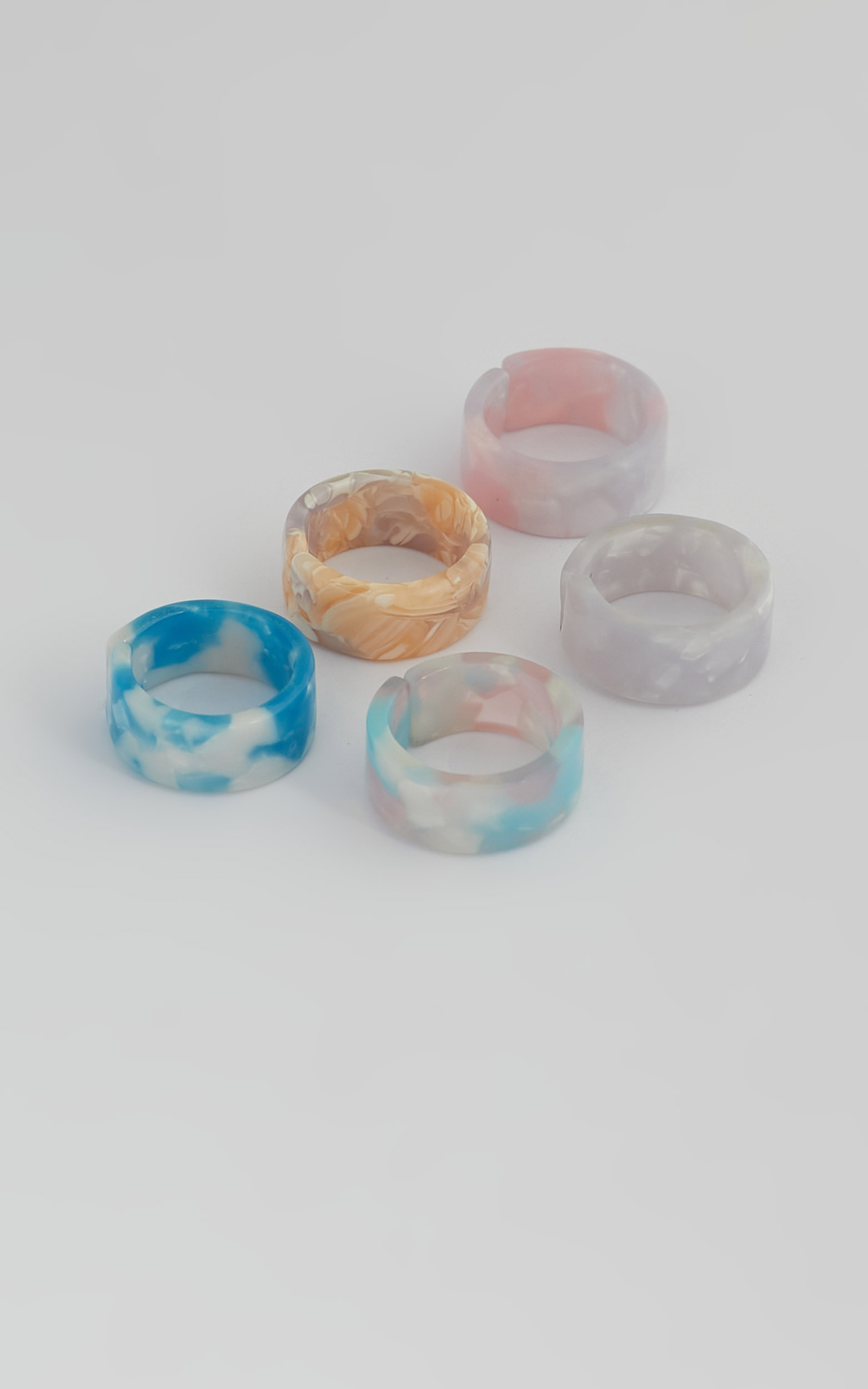 Lexi Multi Pack Rings in Pastel Multi - NoSize, MLT1, hi-res image number null