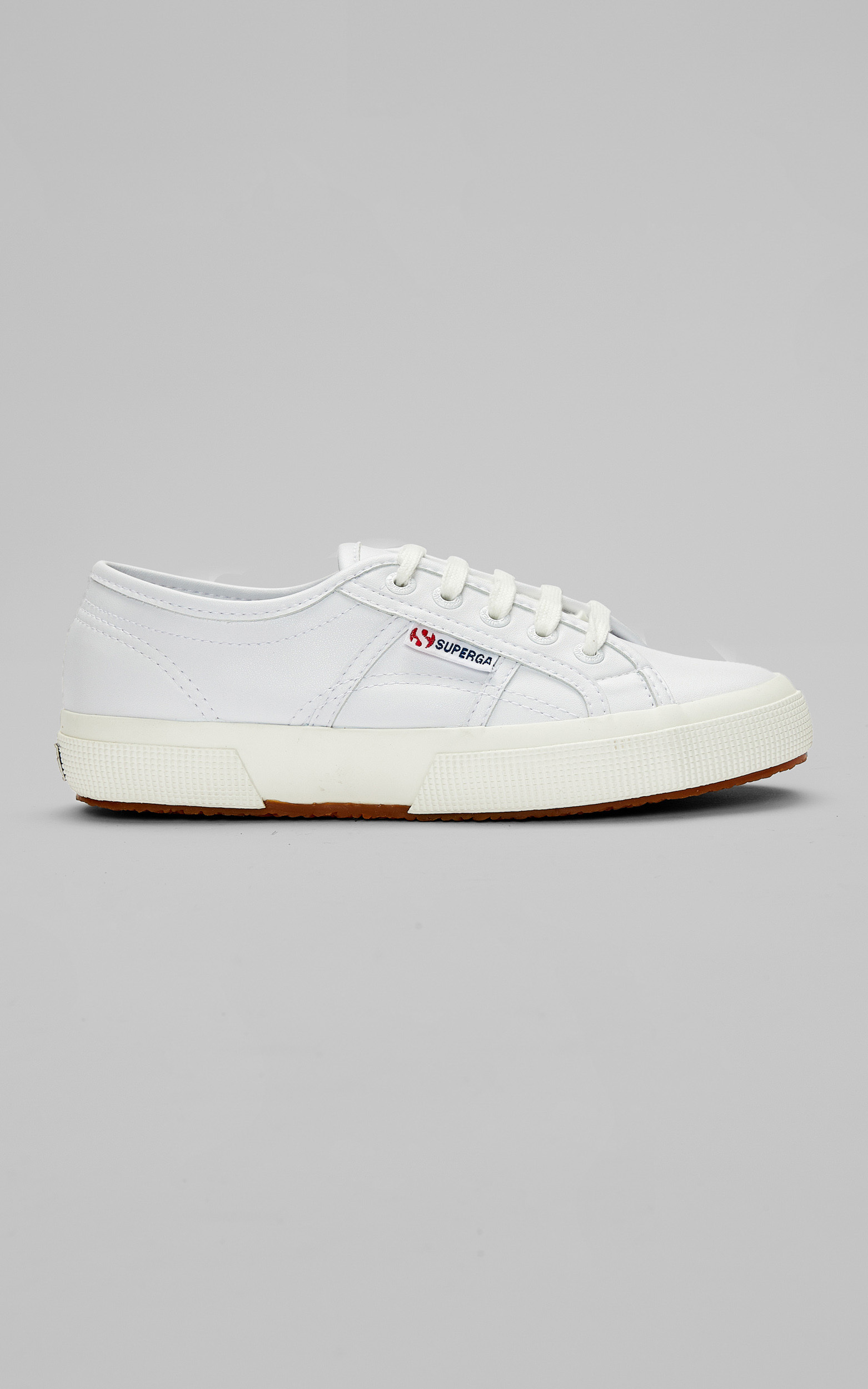 Superga - 2750 Vegan Leather Sneakers in White-White Avorio - 05, WHT1, hi-res image number null