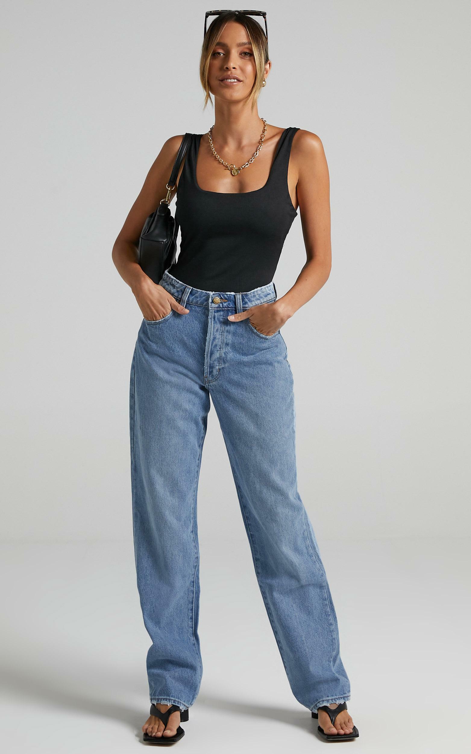 Rolla's - Classic Straight Jean in 90s Blue - 06, BLU1, hi-res image number null