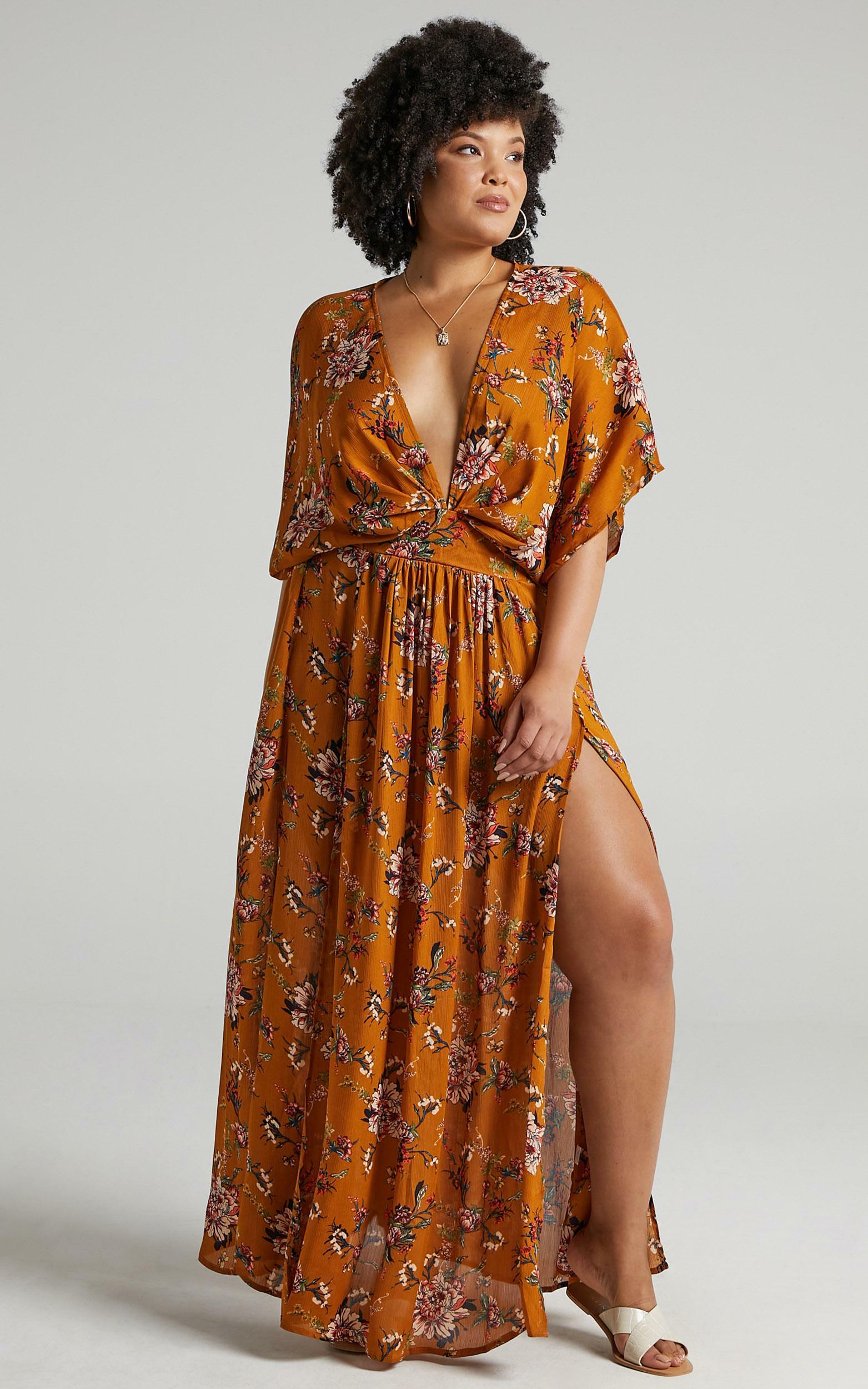 Vacay Ready Maxi Dress in Mustard Floral - 04, YEL8, hi-res image number null