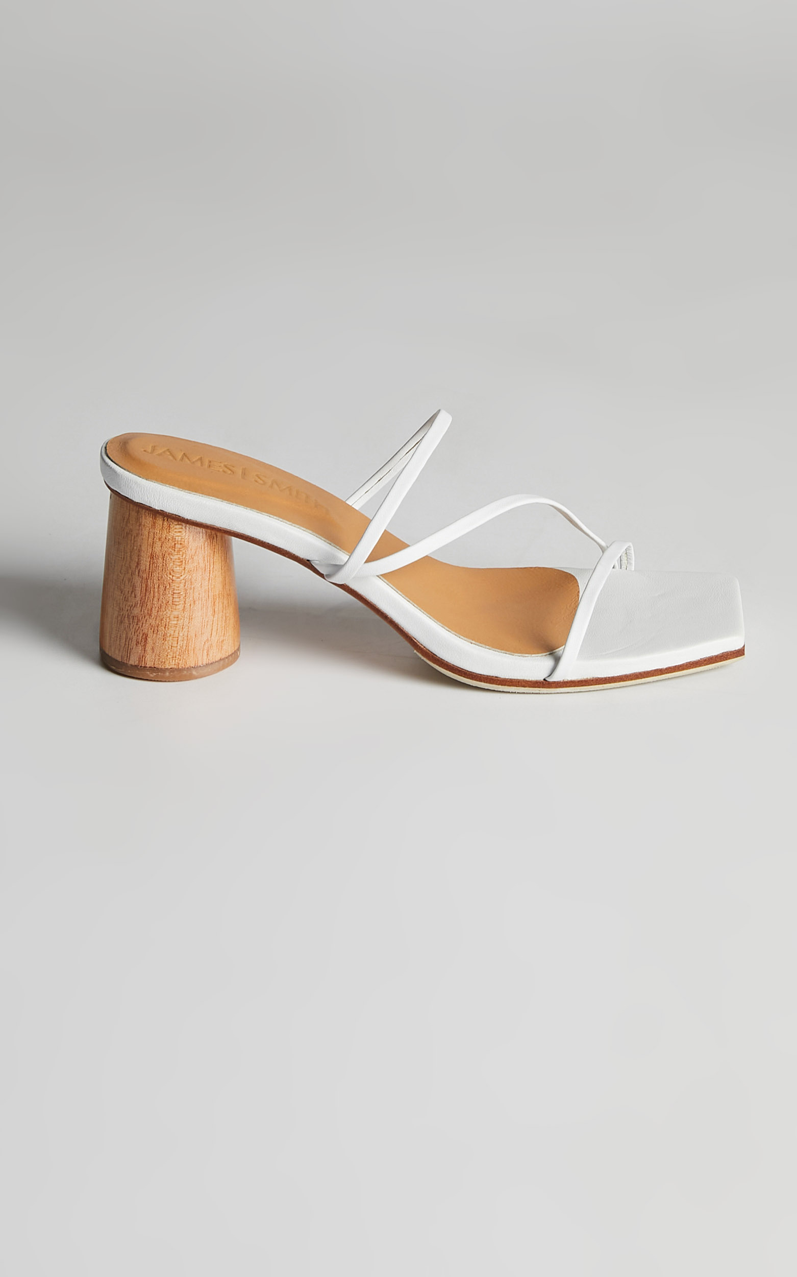 James Smith - Amore Mio Strappy Sandal in White - 05, WHT2, hi-res image number null