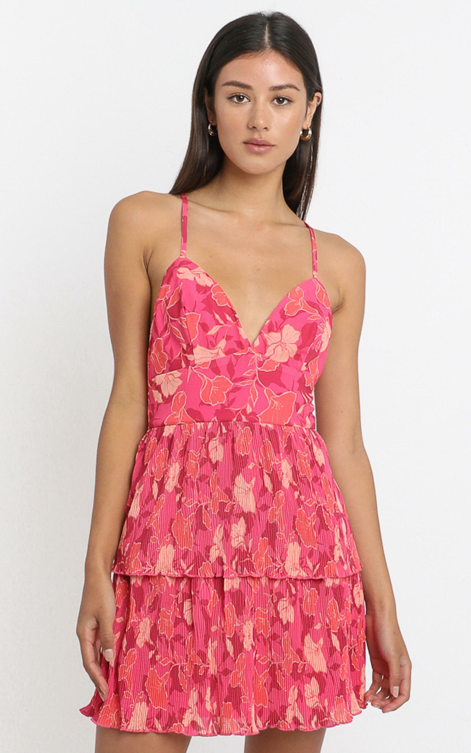 Somethings On My Mind Dress in Berry Floral | Showpo USA