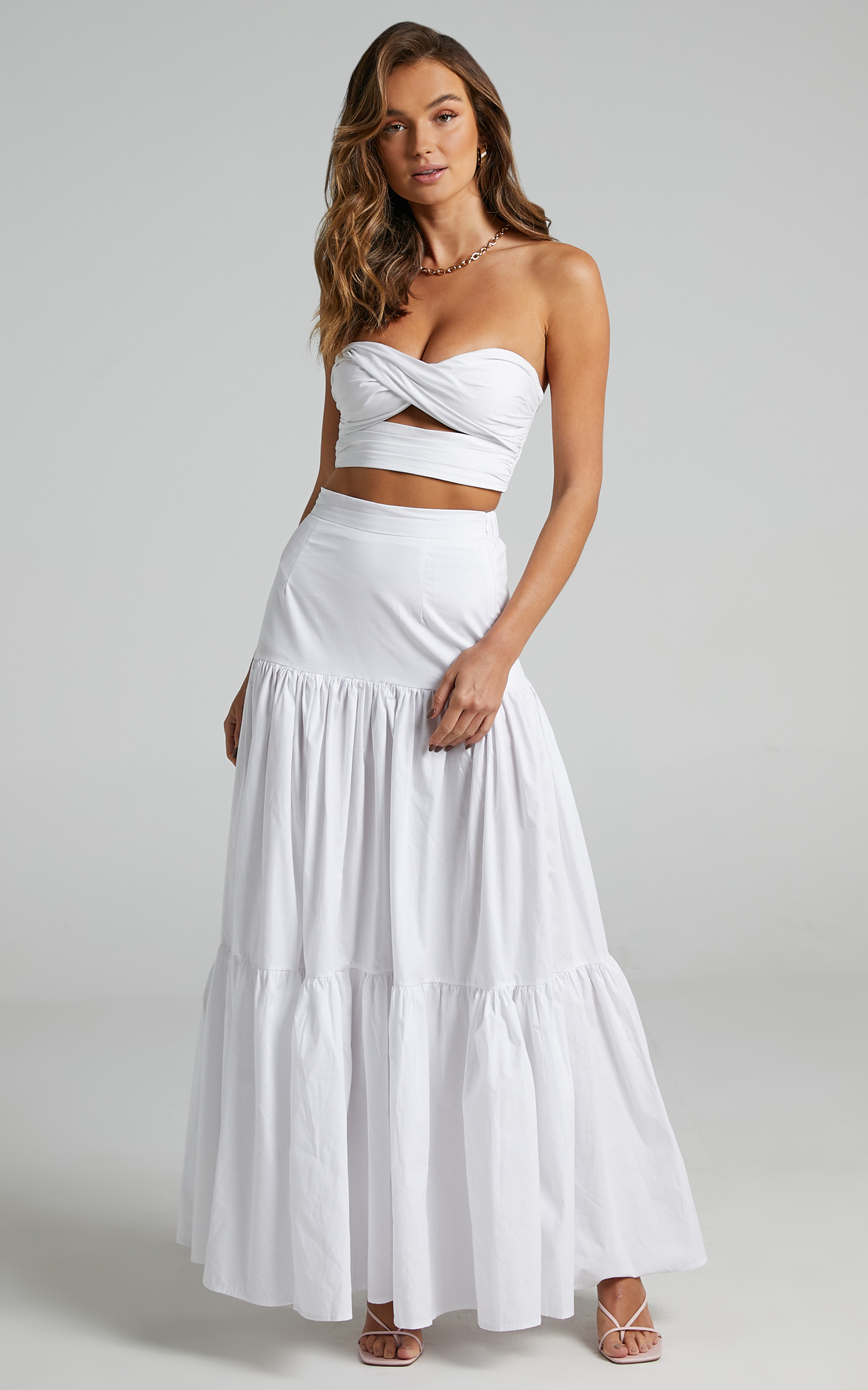Runaway The Label - Ayla Maxi Skirt in White - L, WHT5, hi-res image number null