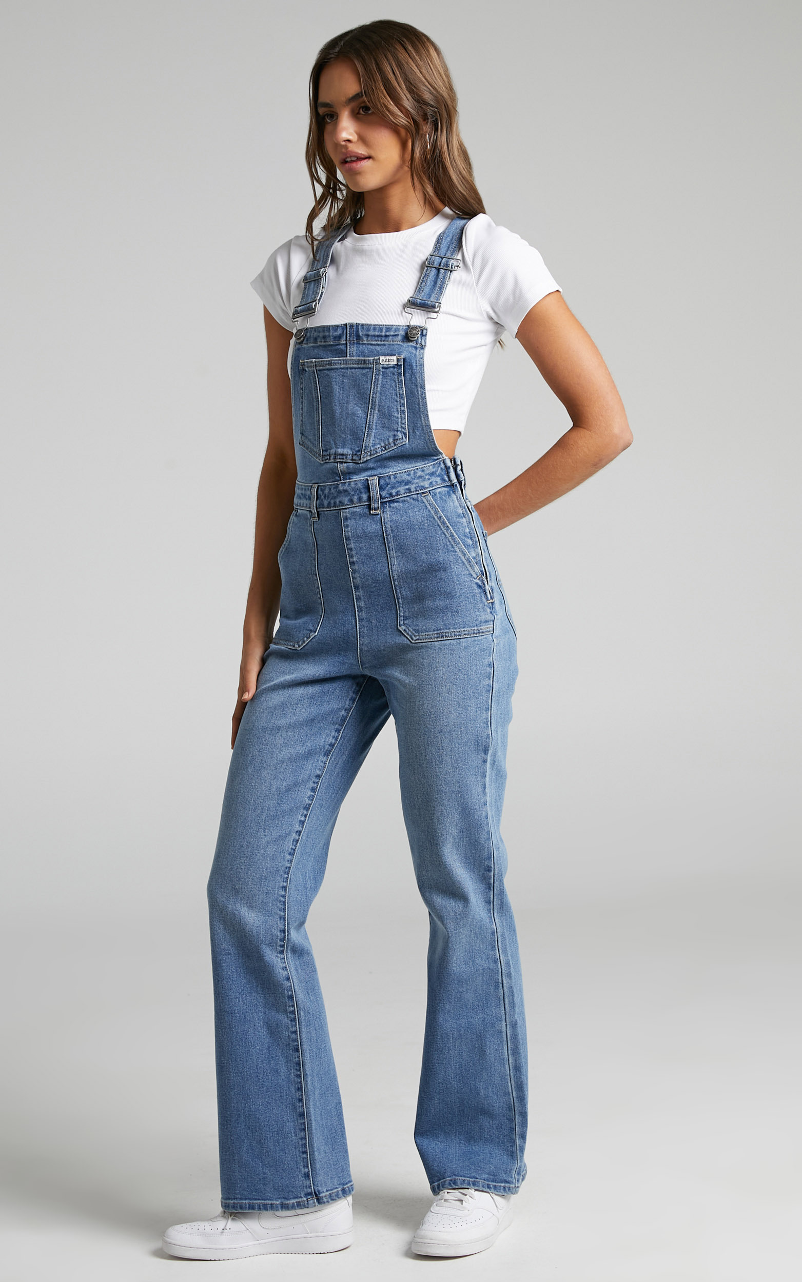 Riders by Lee - Tori Denim Overall in Blue Viewpoint | Showpo