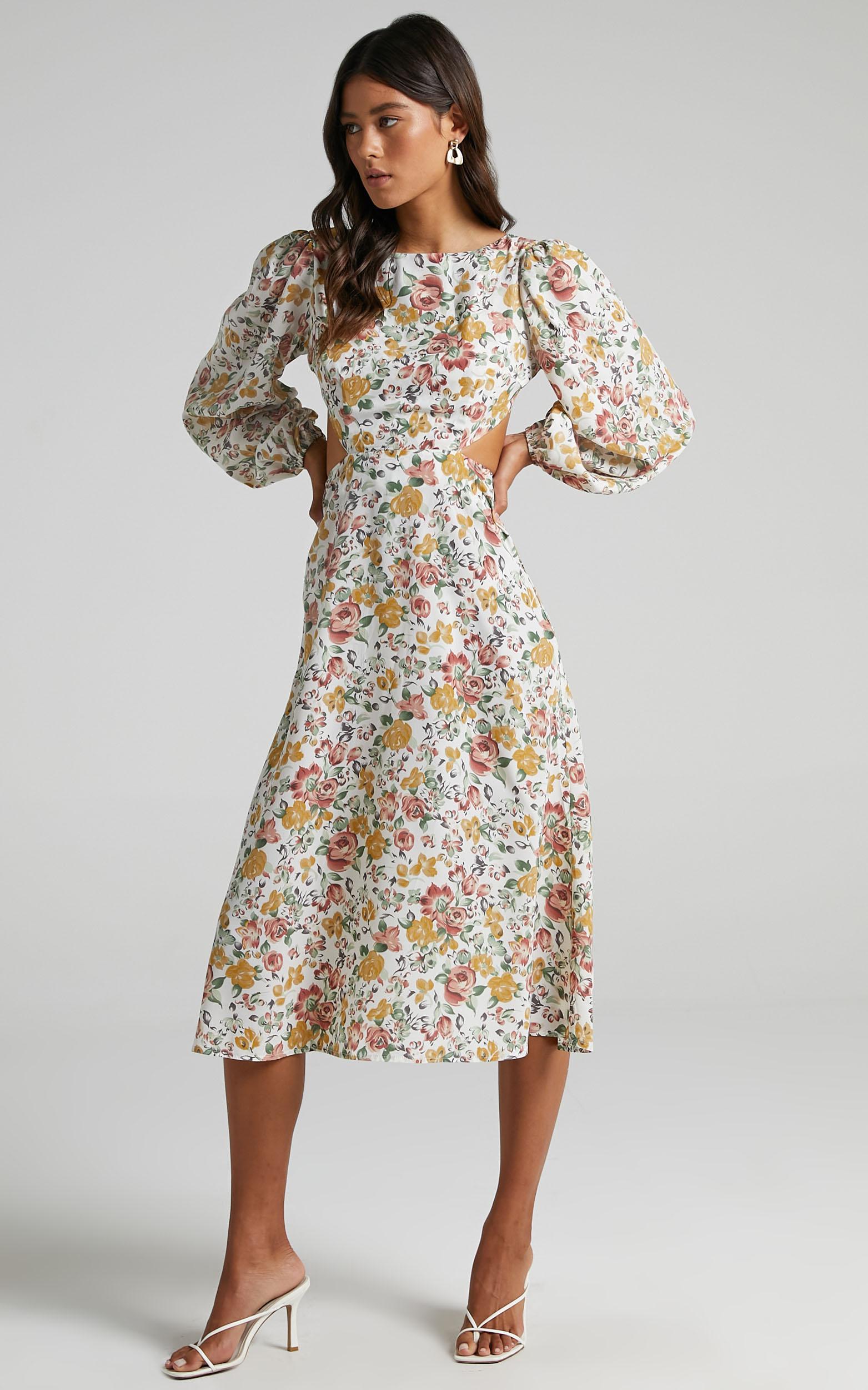 Yvonne Dress in Multi Floral | Showpo