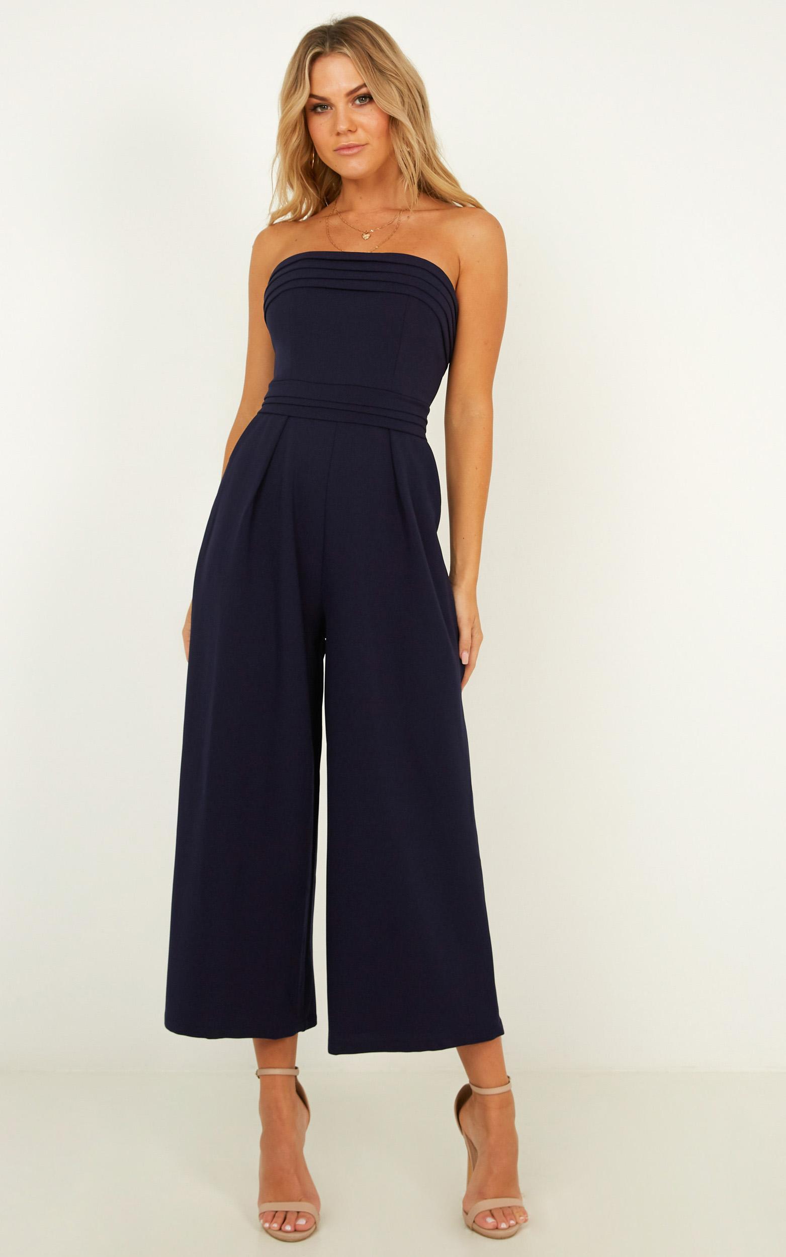 Up Ahead Jumpsuit In Navy | Showpo USA