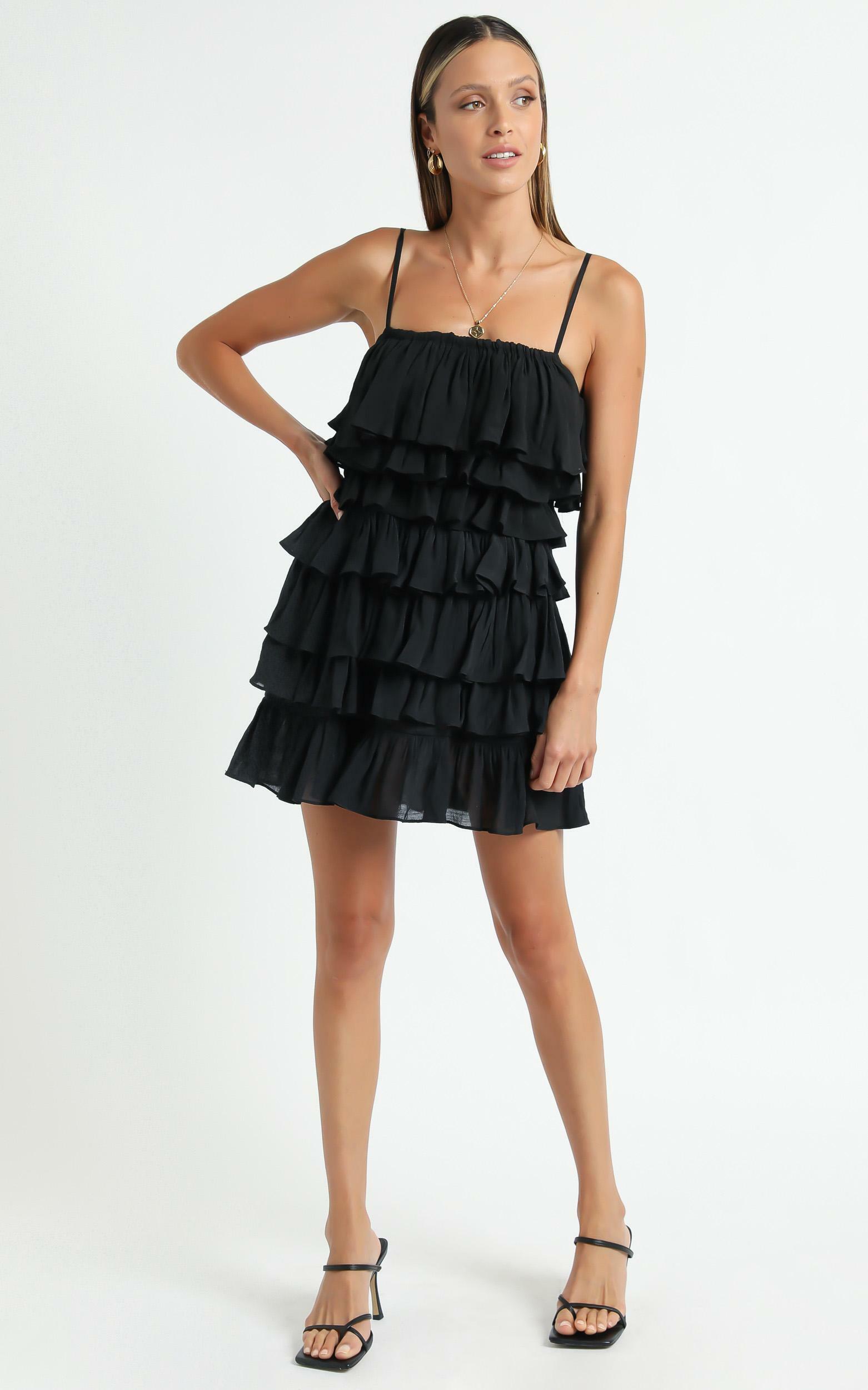 Minkpink - Merindah Layered Mini Skirt in Black - XS, Black, hi-res image number null