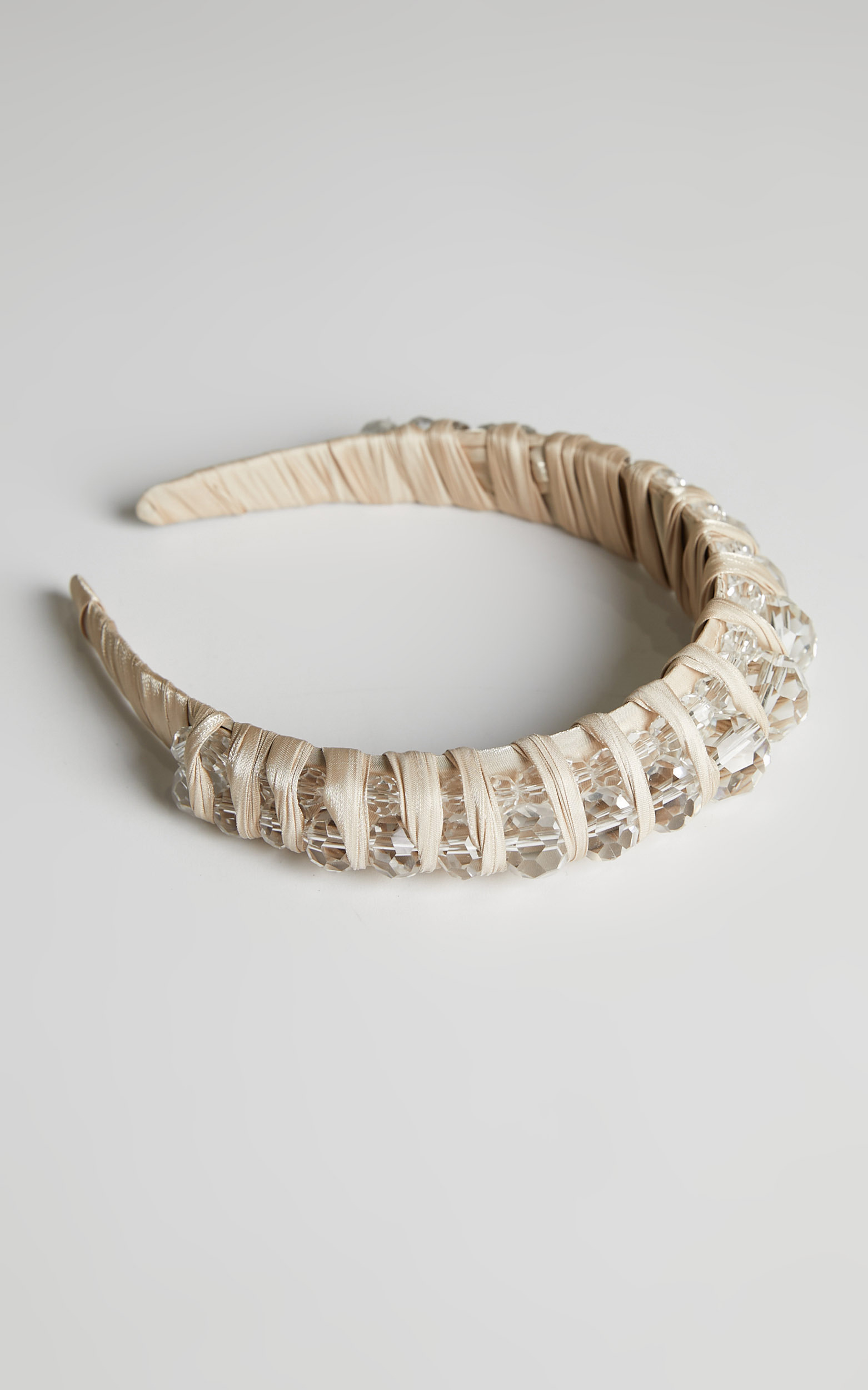 Persia Embellished Headband in White - NoSize, WHT2, hi-res image number null