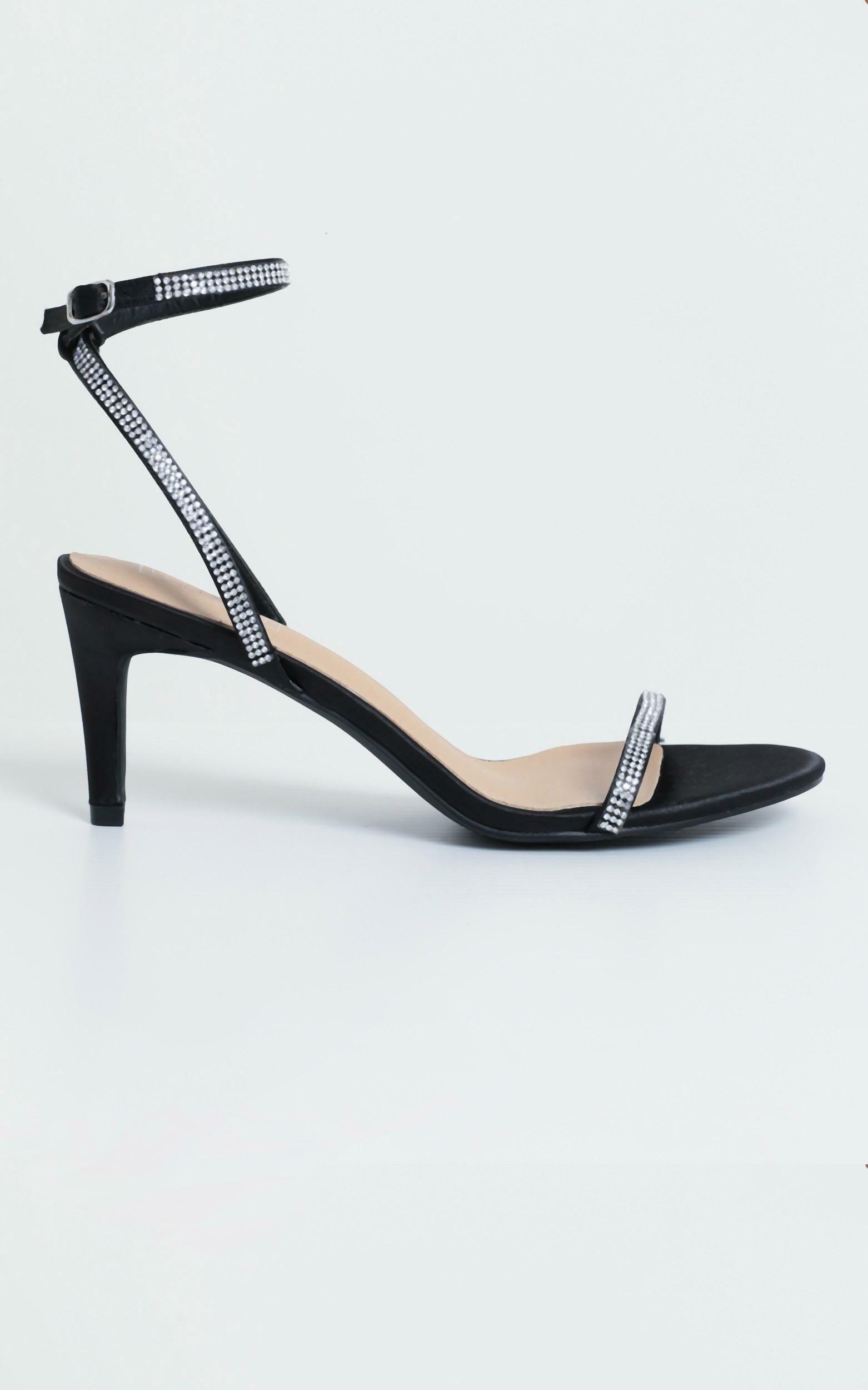 Therapy - Glimmer Heels in Black Suedette - 05, BLK1, hi-res image number null
