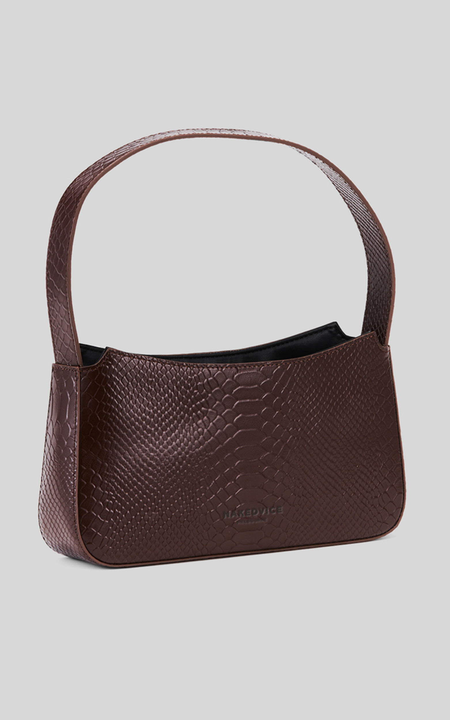 NAKEDVICE - THE CAMELIA BAG in COCOA/SILVER - NoSize, BRN1, hi-res image number null