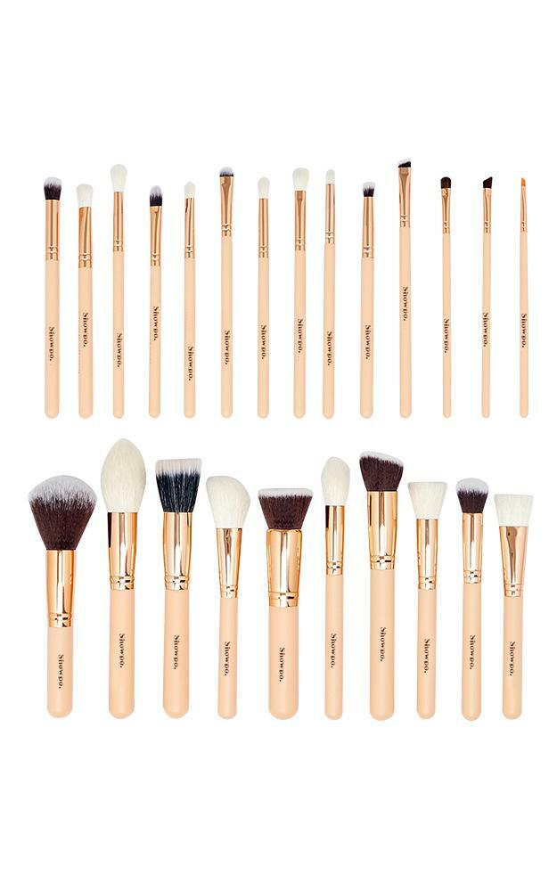 Showpo Exclusive Makeup Brush Set in Nude And Rose Gold-25pc, RSG1, hi-res image number null