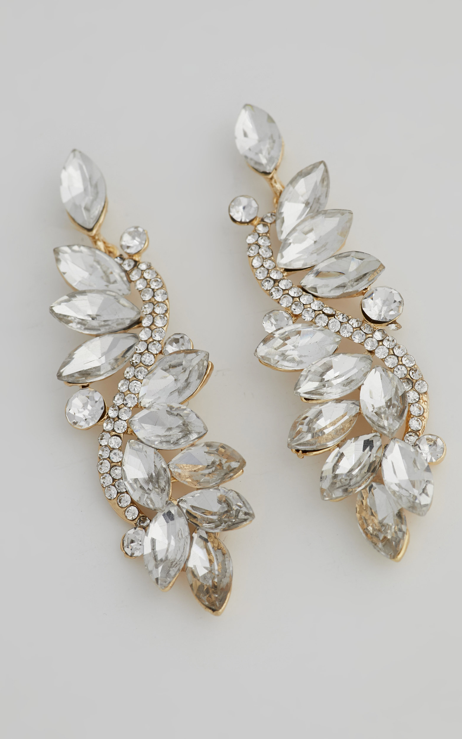 Norma Earrings in Diamante - OneSize, SLV1, hi-res image number null