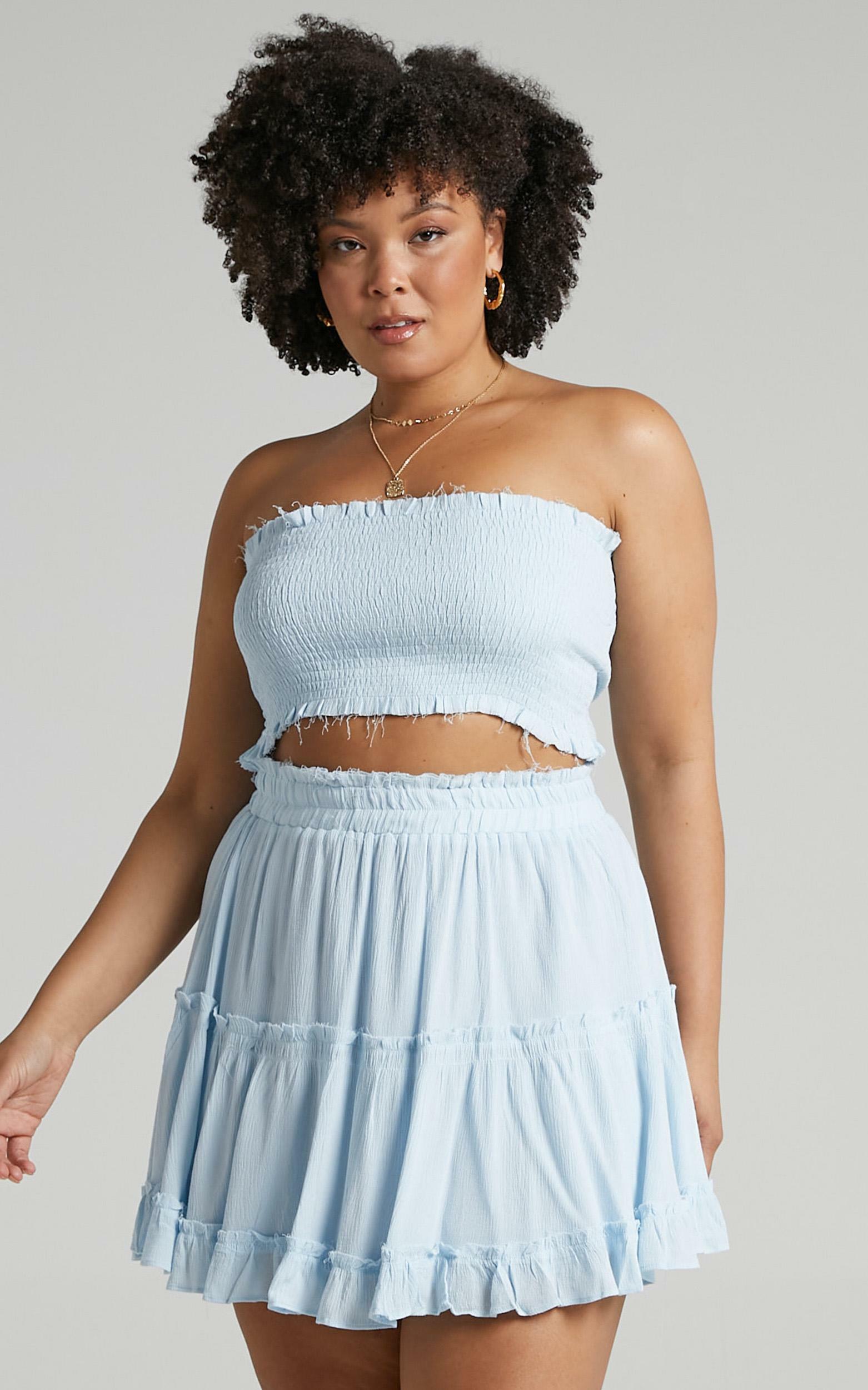Outside the Line Two Piece Set in baby blue - 20 (XXXXL), Blue, hi-res image number null
