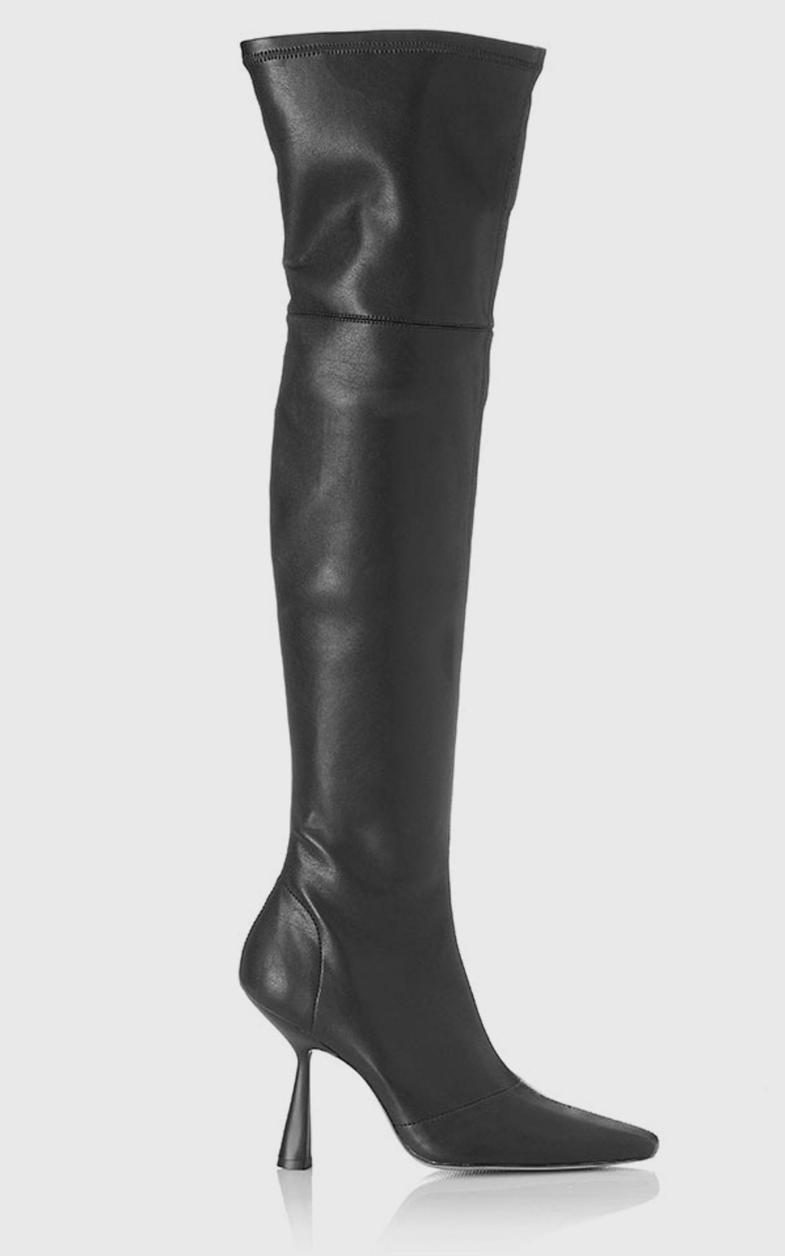 Alias Mae - Victoria Boots in Black Stretch | Showpo