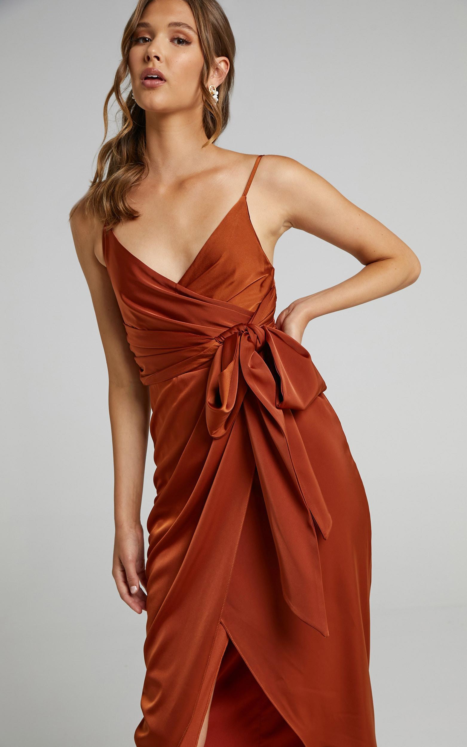 How Will I Know Dress in Copper - 06, GLD7, hi-res image number null