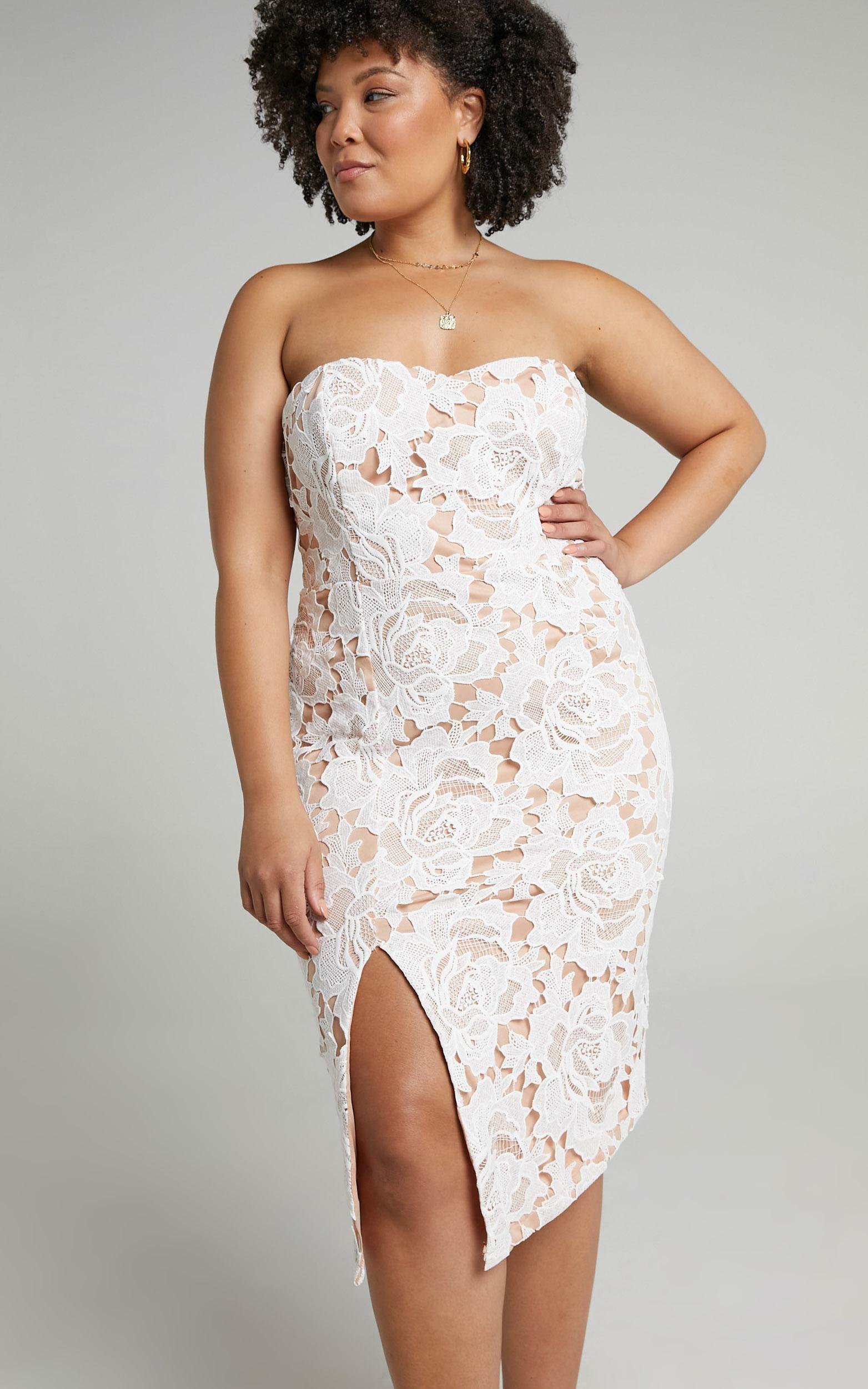 Lace To Lace Dress in White Lace - 20, WHT1, hi-res image number null