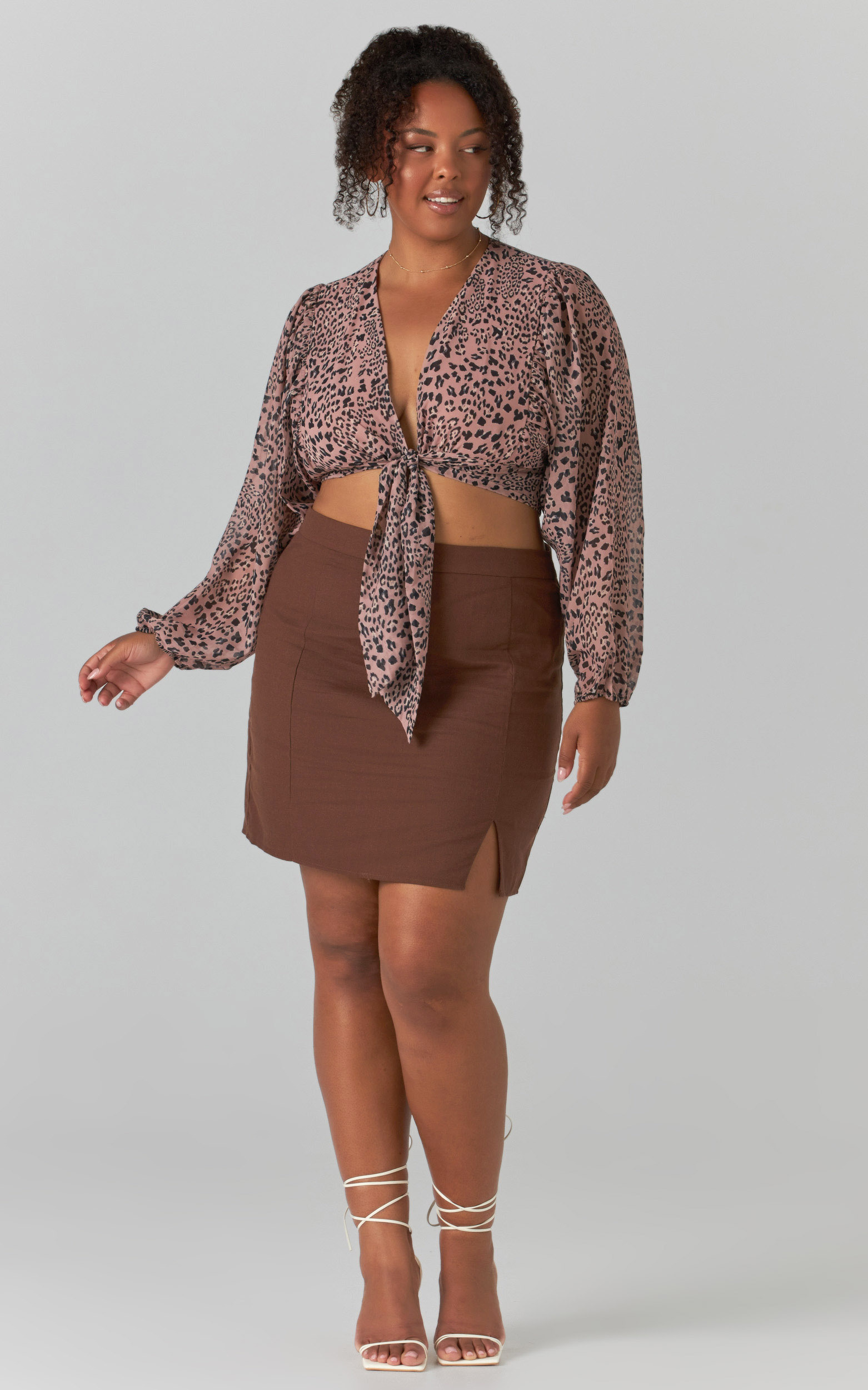 What More Can I Say Top in Mocha Leopard - 06, BRN1, hi-res image number null