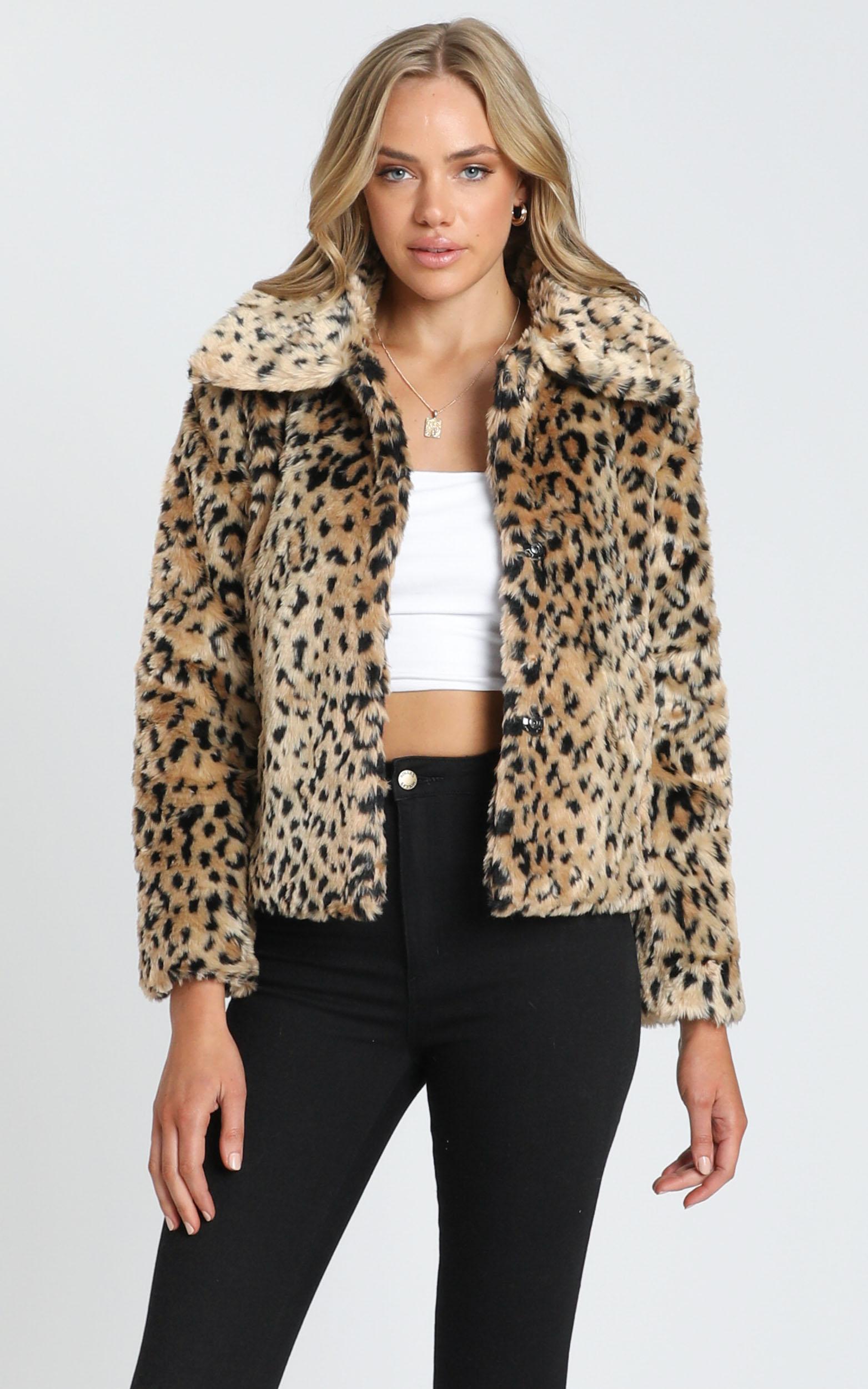 Warm Me Up Faux Fur Jacket in Leopard Print | Showpo USA